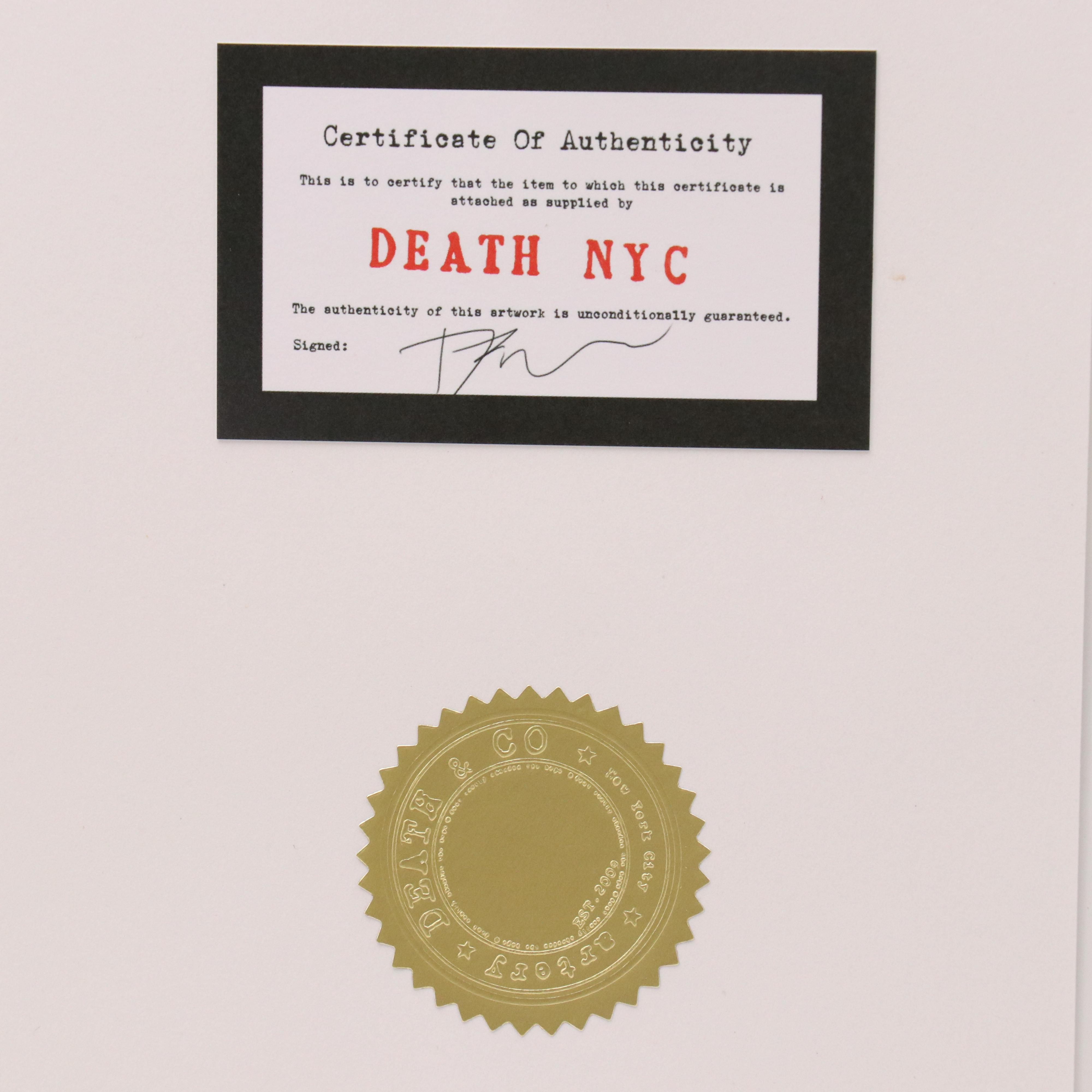 Death NYC Pop Art Digital Graphic Print with Presidential Homage to the Simpsons