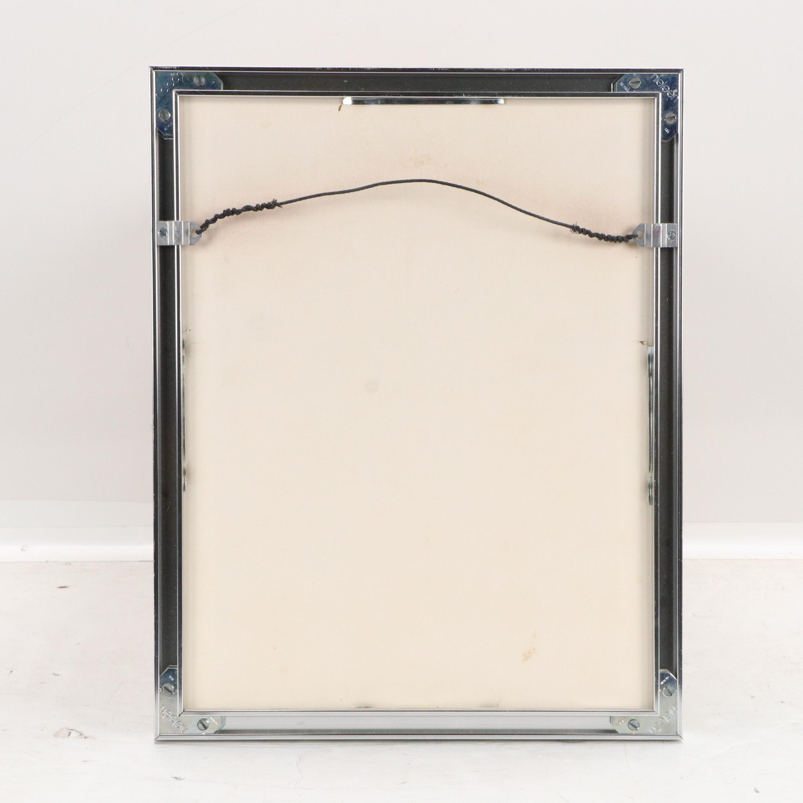 John A. Ruthven Lithograph of Outhouse