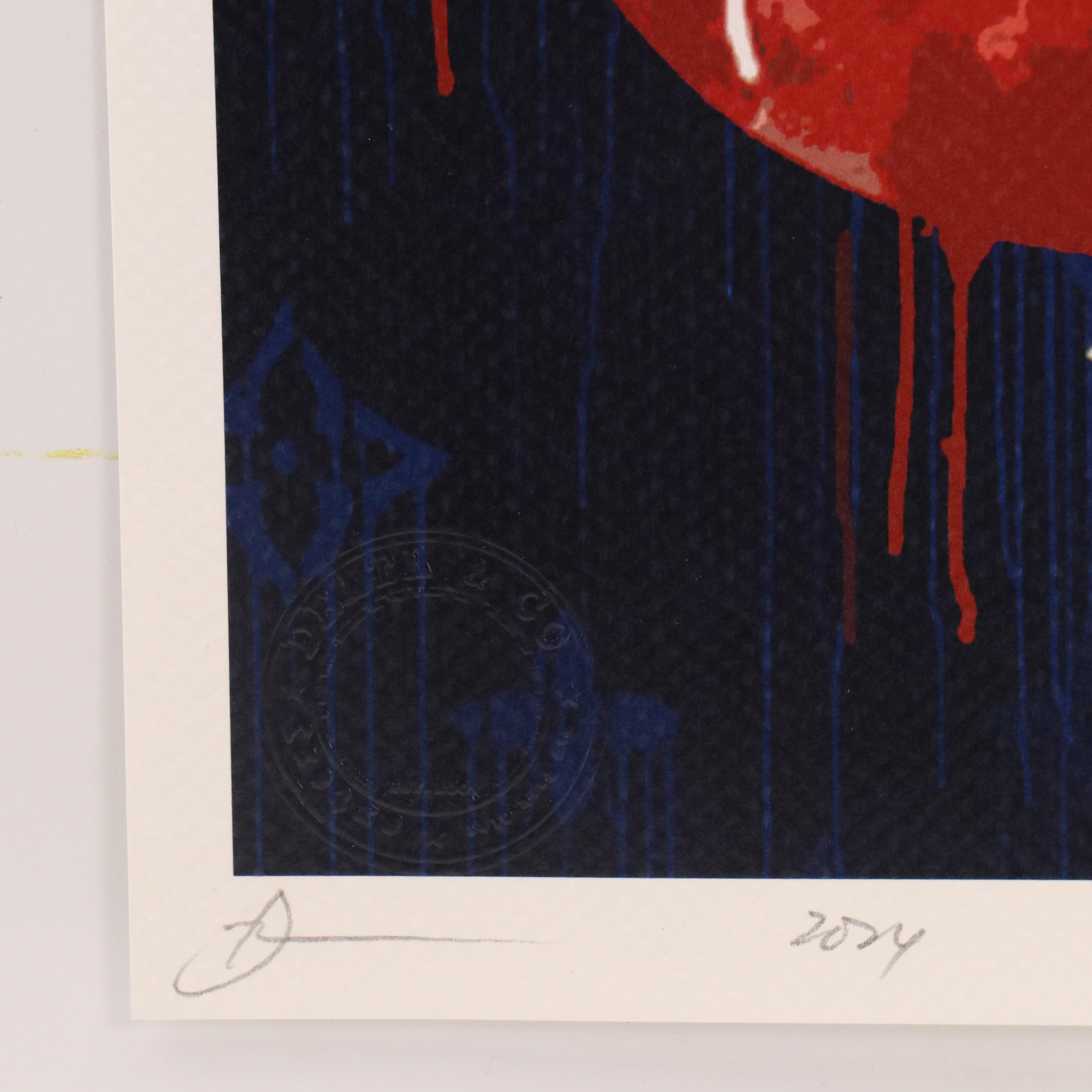 Death NYC Pop Art Digital Graphic Print Homage to Yoshitomo Nara x LV, 2024