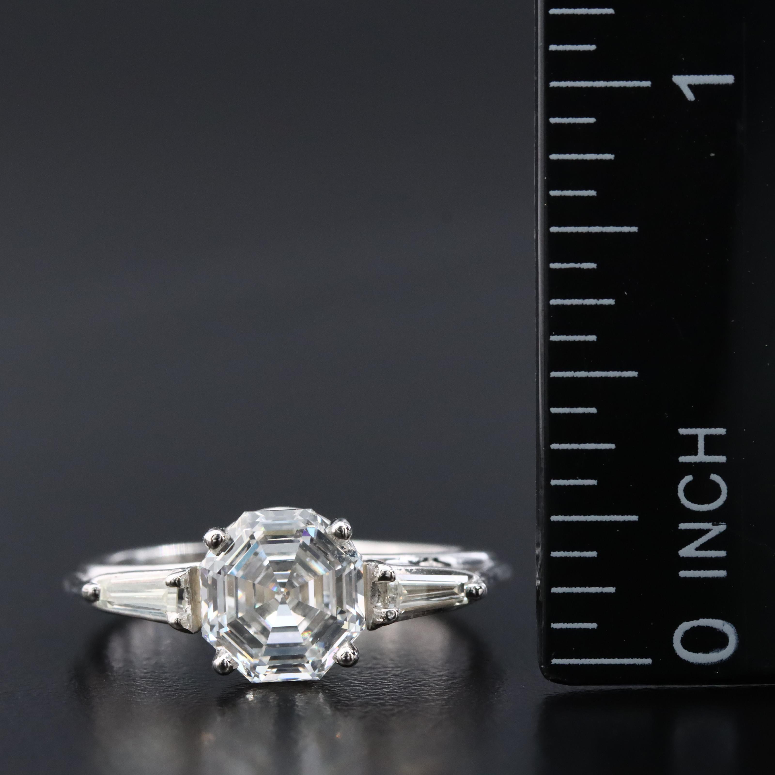 Platinum 2.22 CTW Diamond Ring with GIA Report