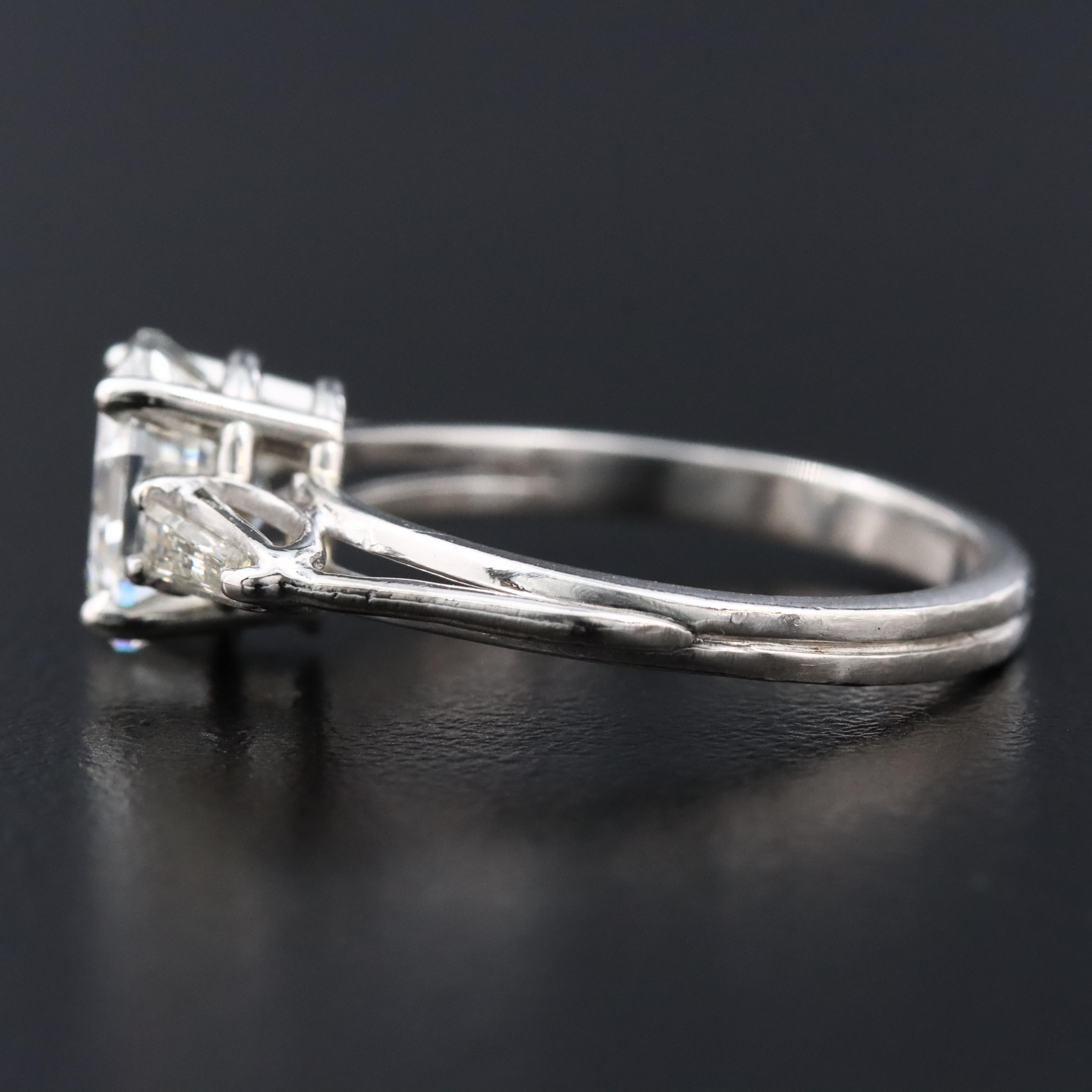 Platinum 2.22 CTW Diamond Ring with GIA Report