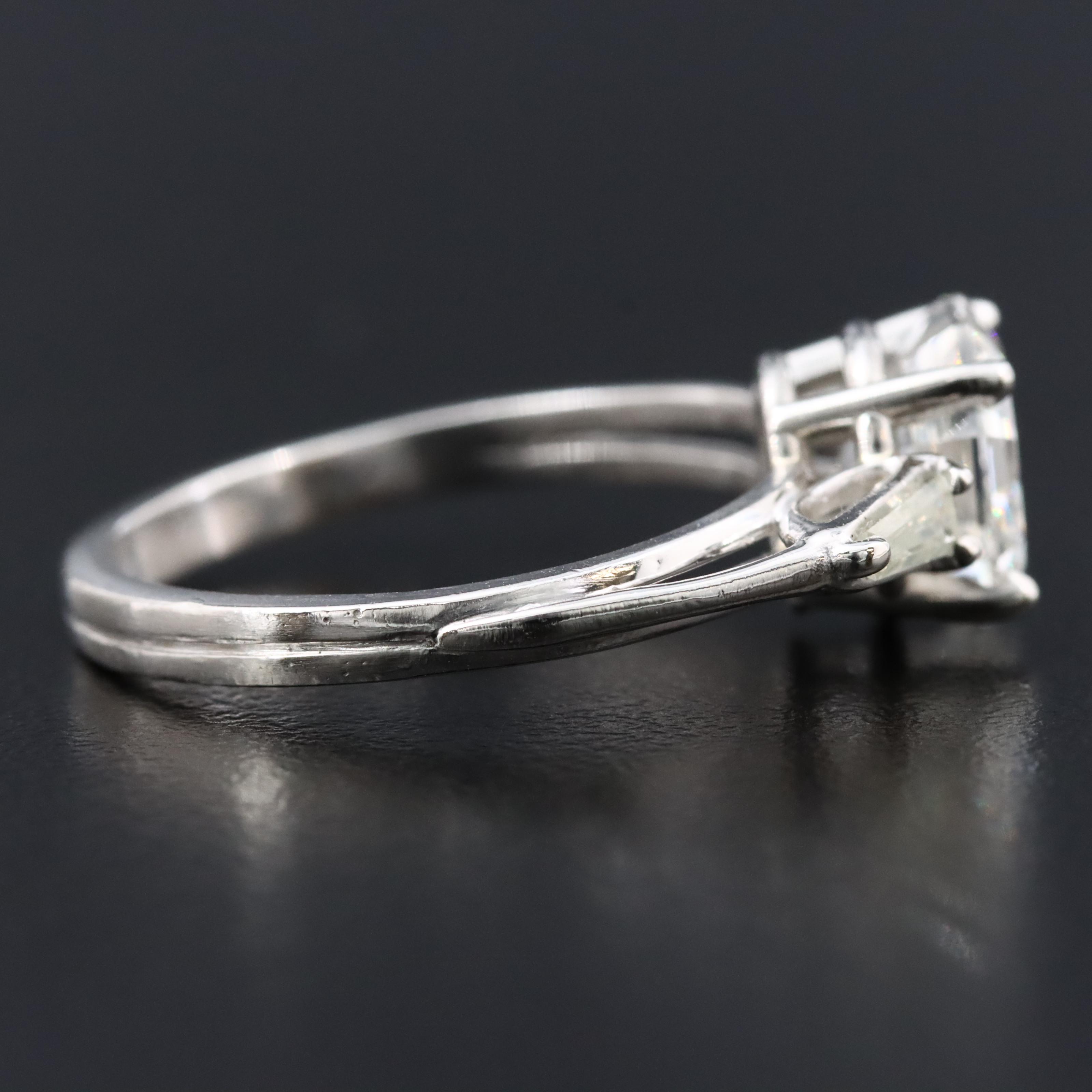 Platinum 2.22 CTW Diamond Ring with GIA Report