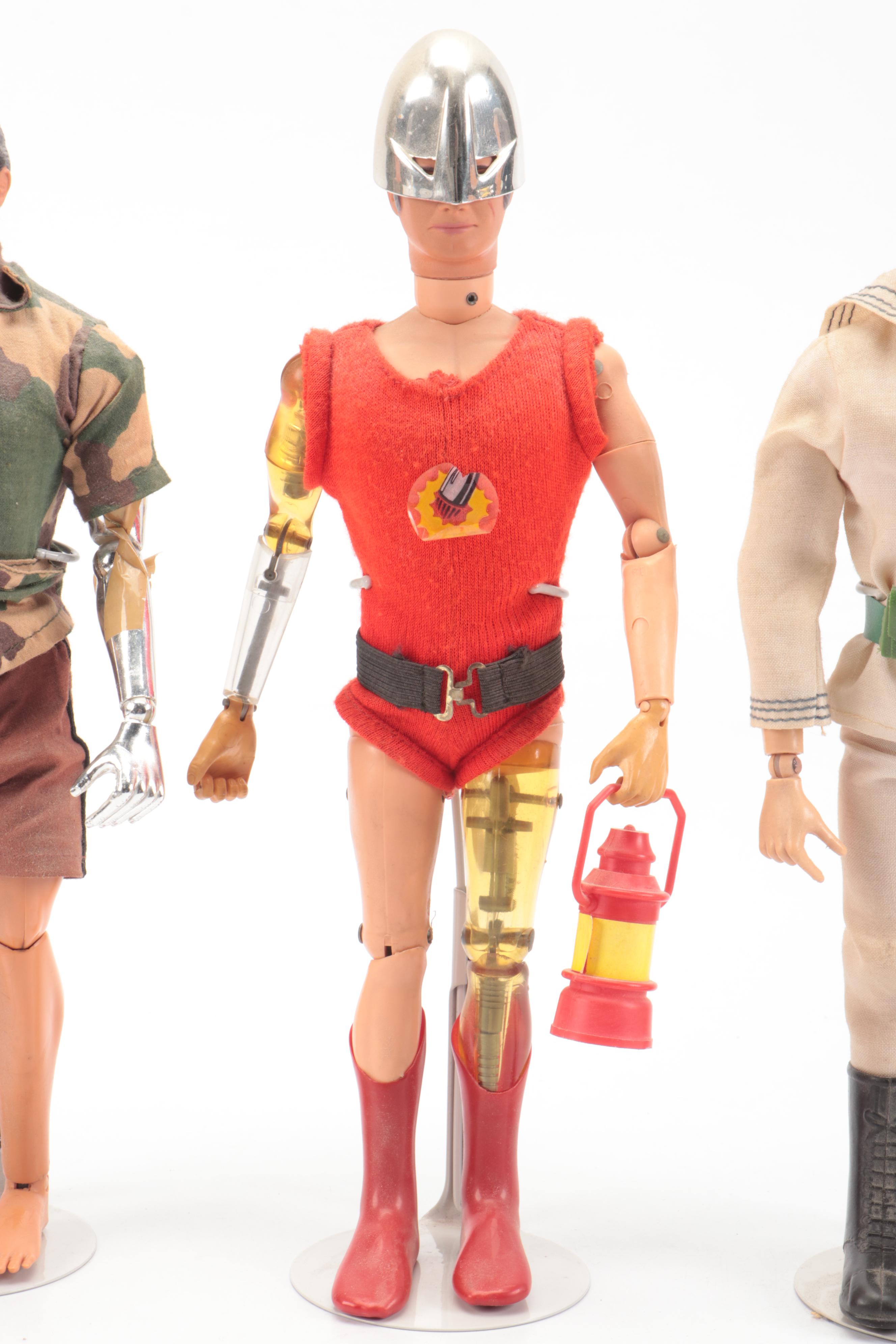 Hasbro G.I. Joe "Bulletman" and "Atomic Man" with Other Action Figures