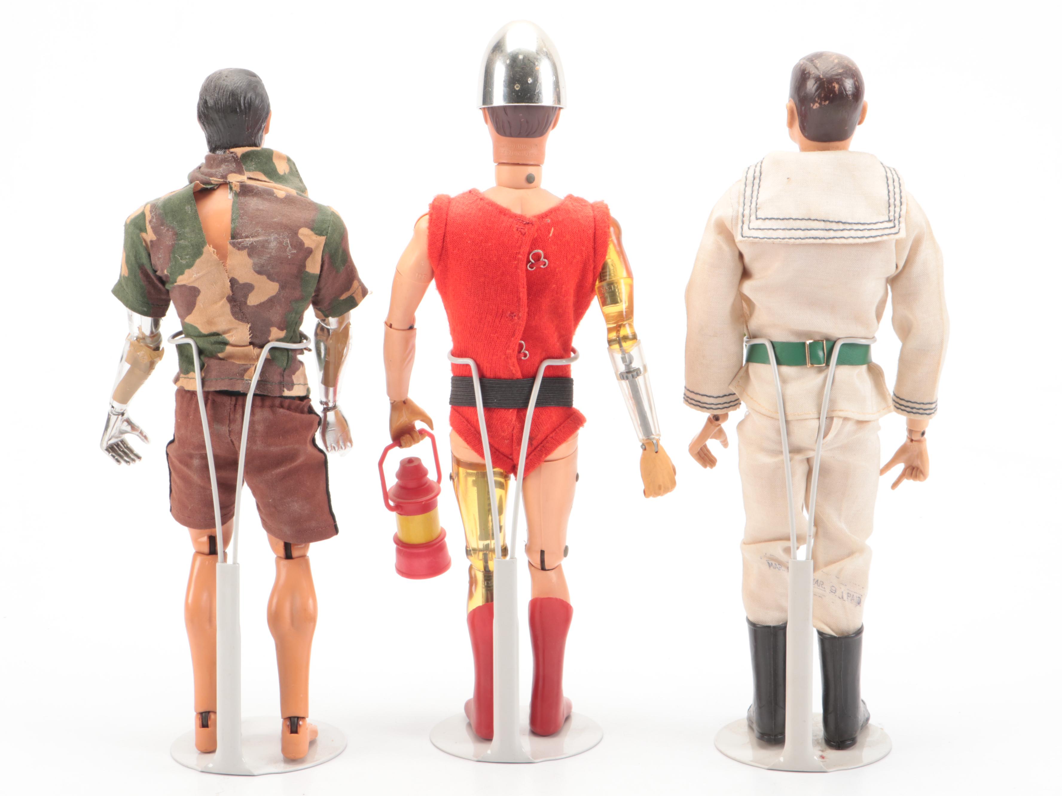 Hasbro G.I. Joe "Bulletman" and "Atomic Man" with Other Action Figures
