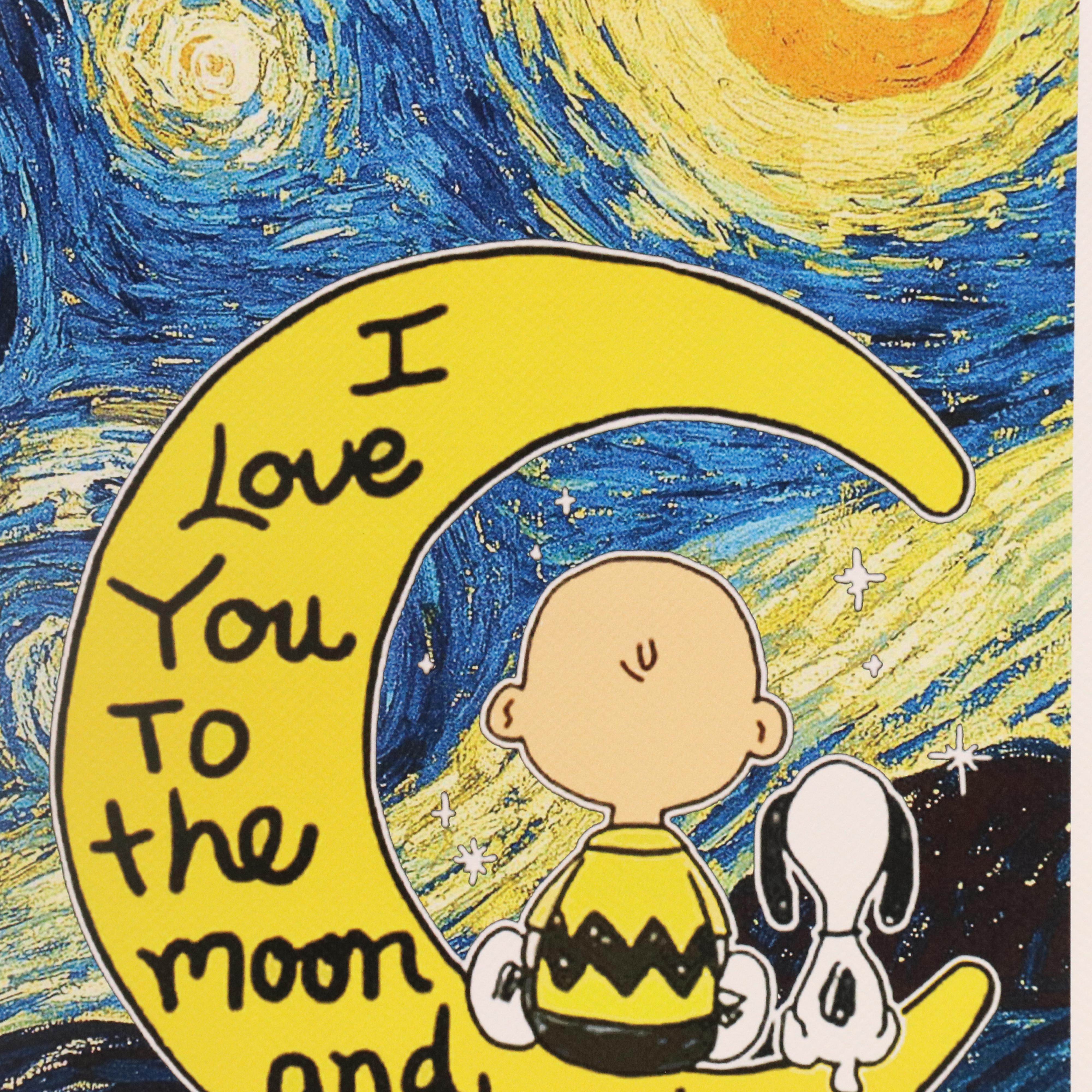 Death NYC Pop Art Graphic Print "I Love You to the Moon and Back," 2025