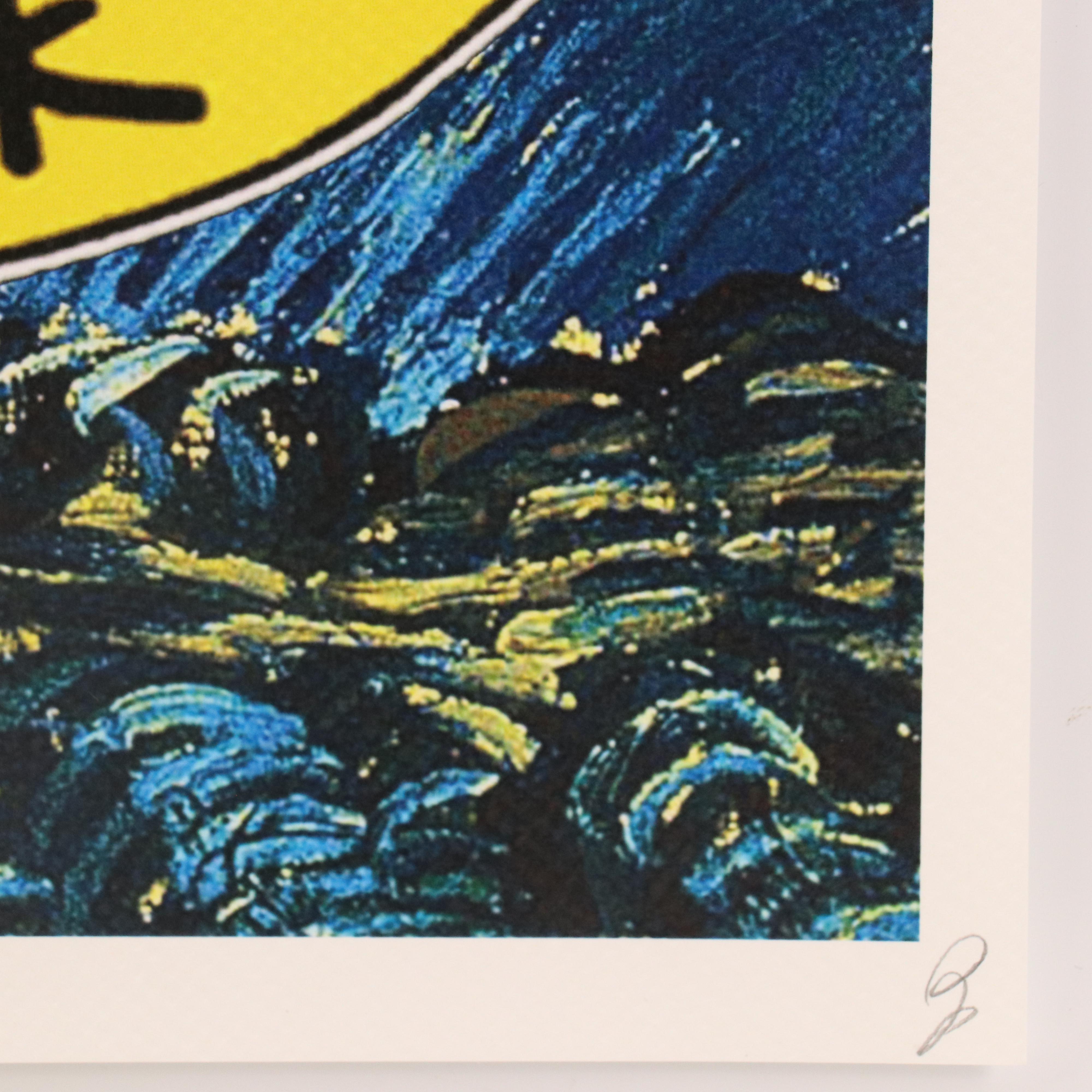 Death NYC Pop Art Graphic Print "I Love You to the Moon and Back," 2025