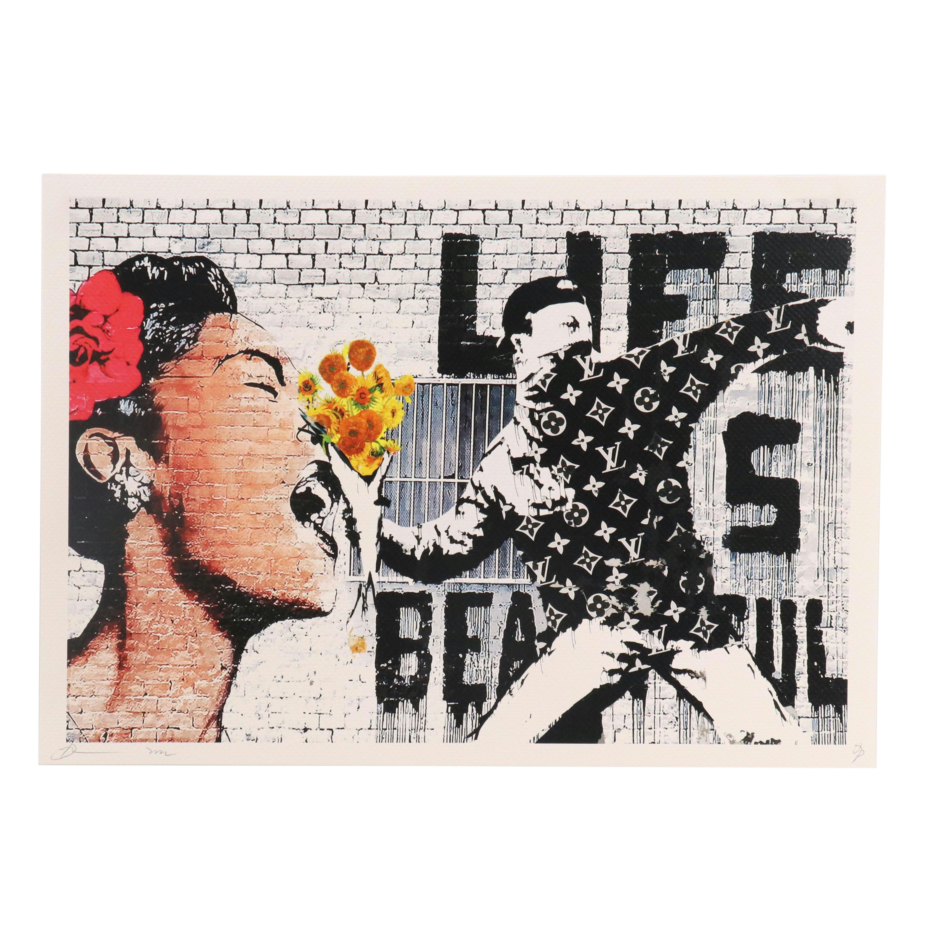 Death NYC Graphic Digital Print Featuring Frida Kahlo x Louis Vuitton