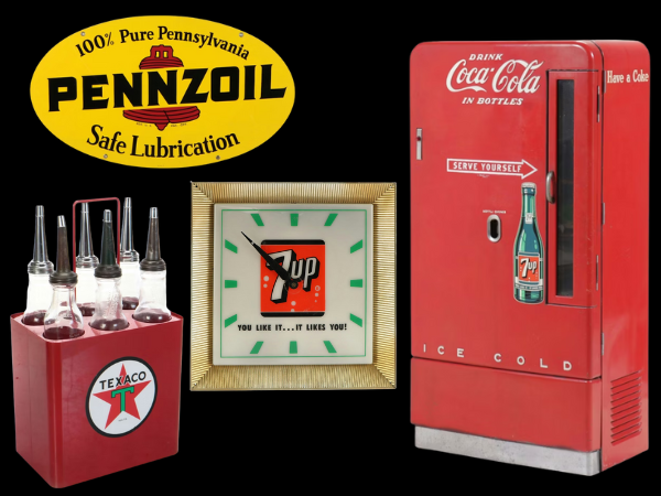 Roadside Nostalgia: Vintage Refreshment & Petroliana Collectibles
