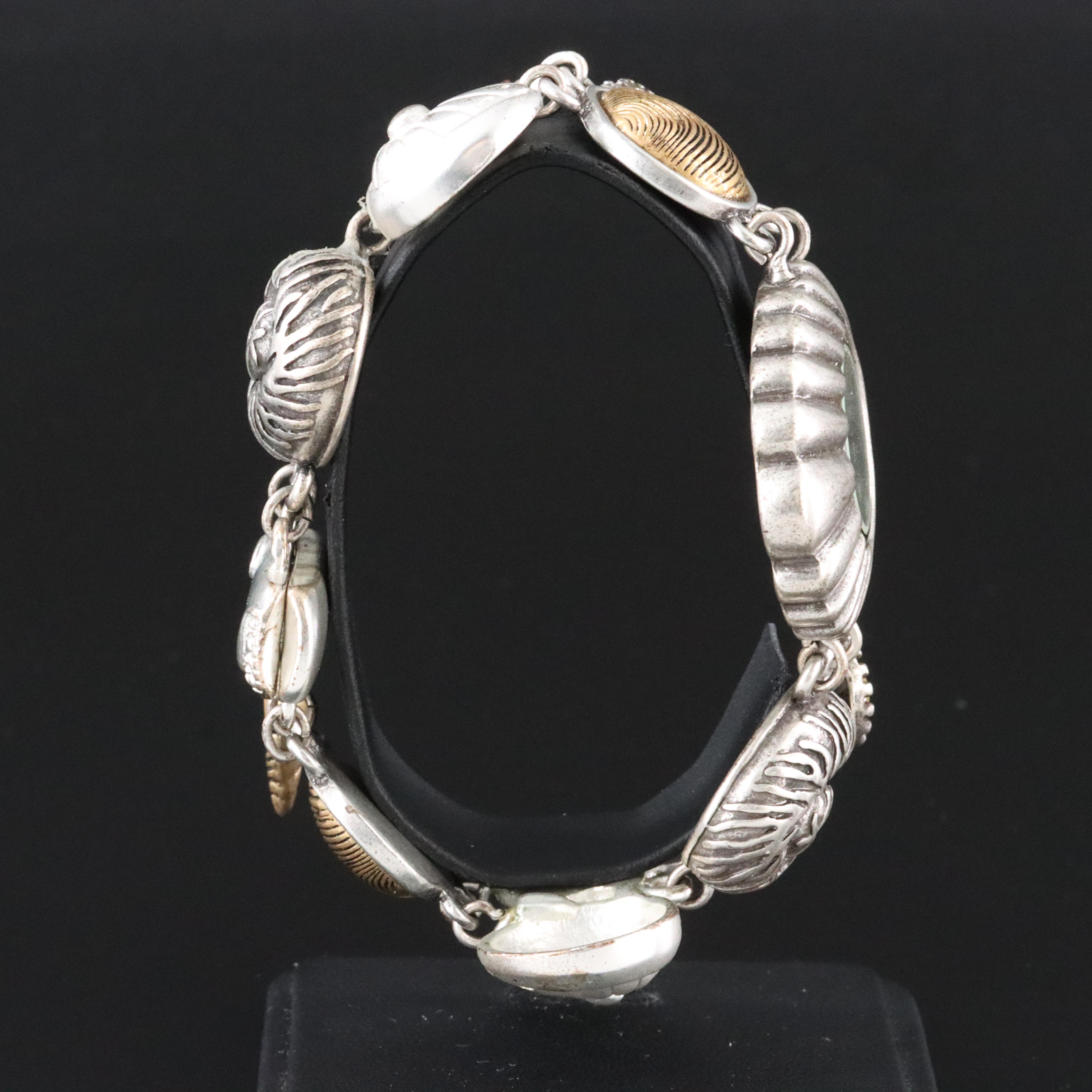 Chico's Sea Shell Motif Quartz Wristwatch