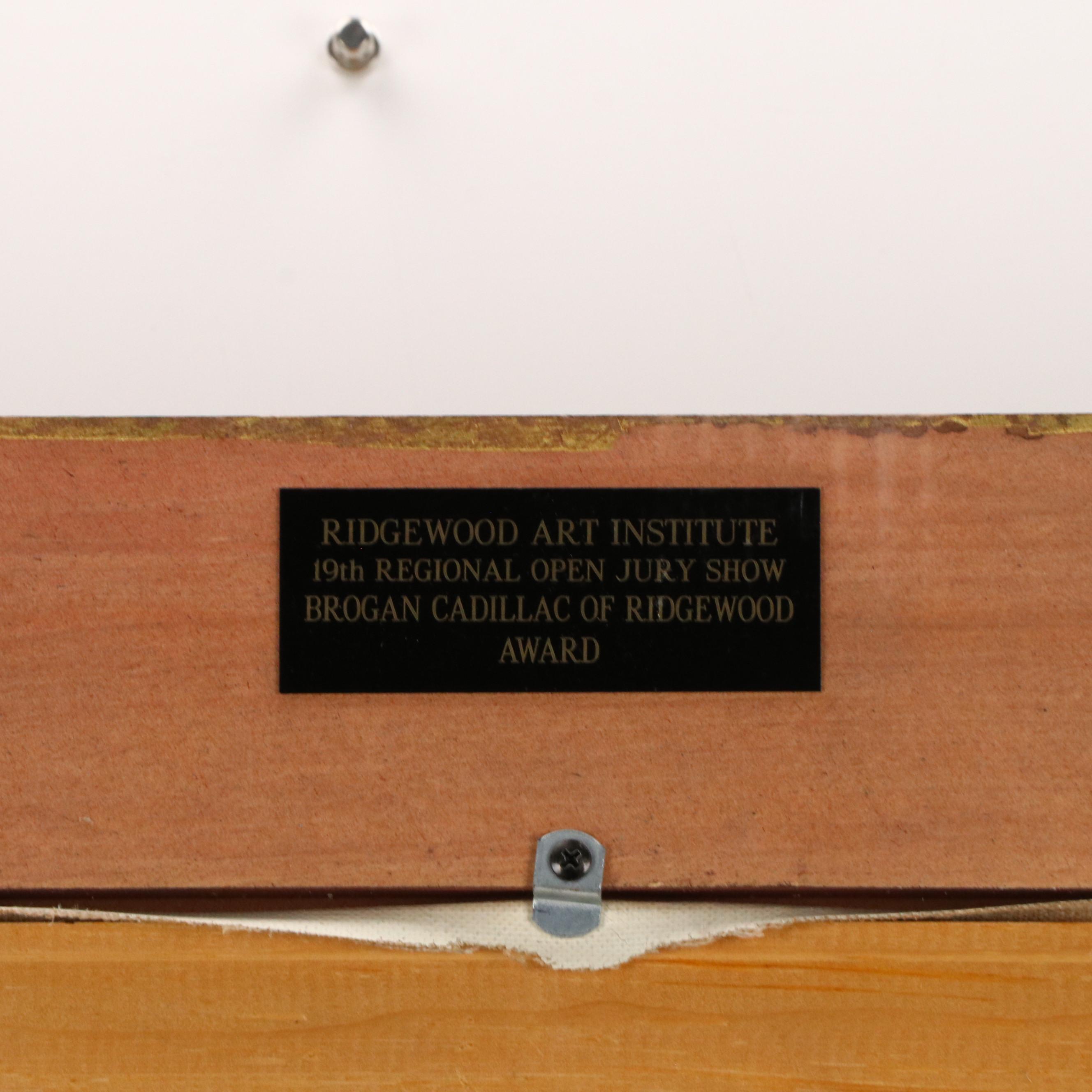 Robert Waltsak Mountainous Landscape Oil Painting of Pastoral Scene "The Storm"