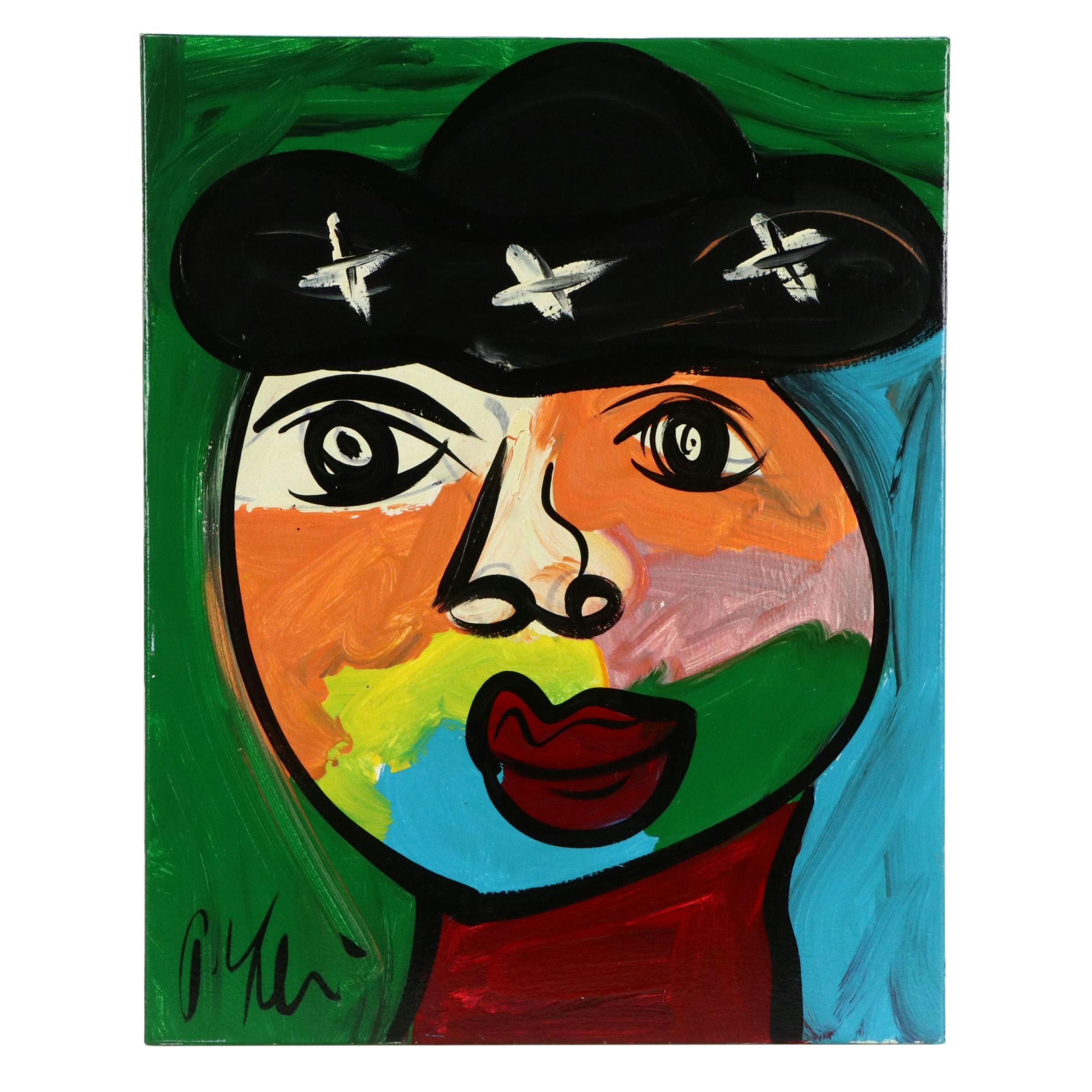 Peter Keil Abstract Acrylic Painting, 21st Century