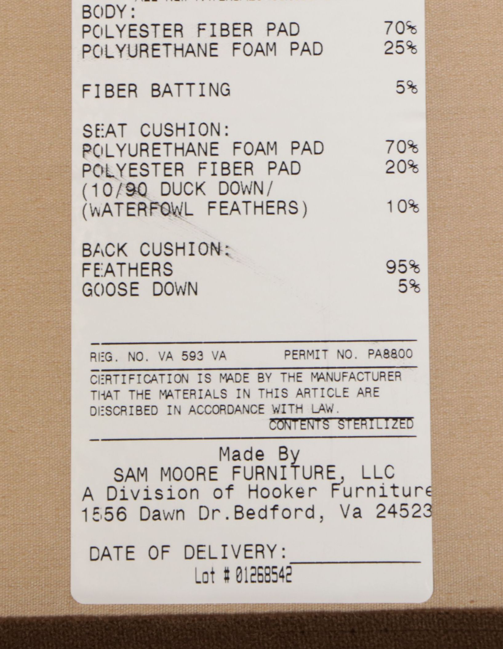 Sam Moore Furniture Brown Upholstered Lounge Chair