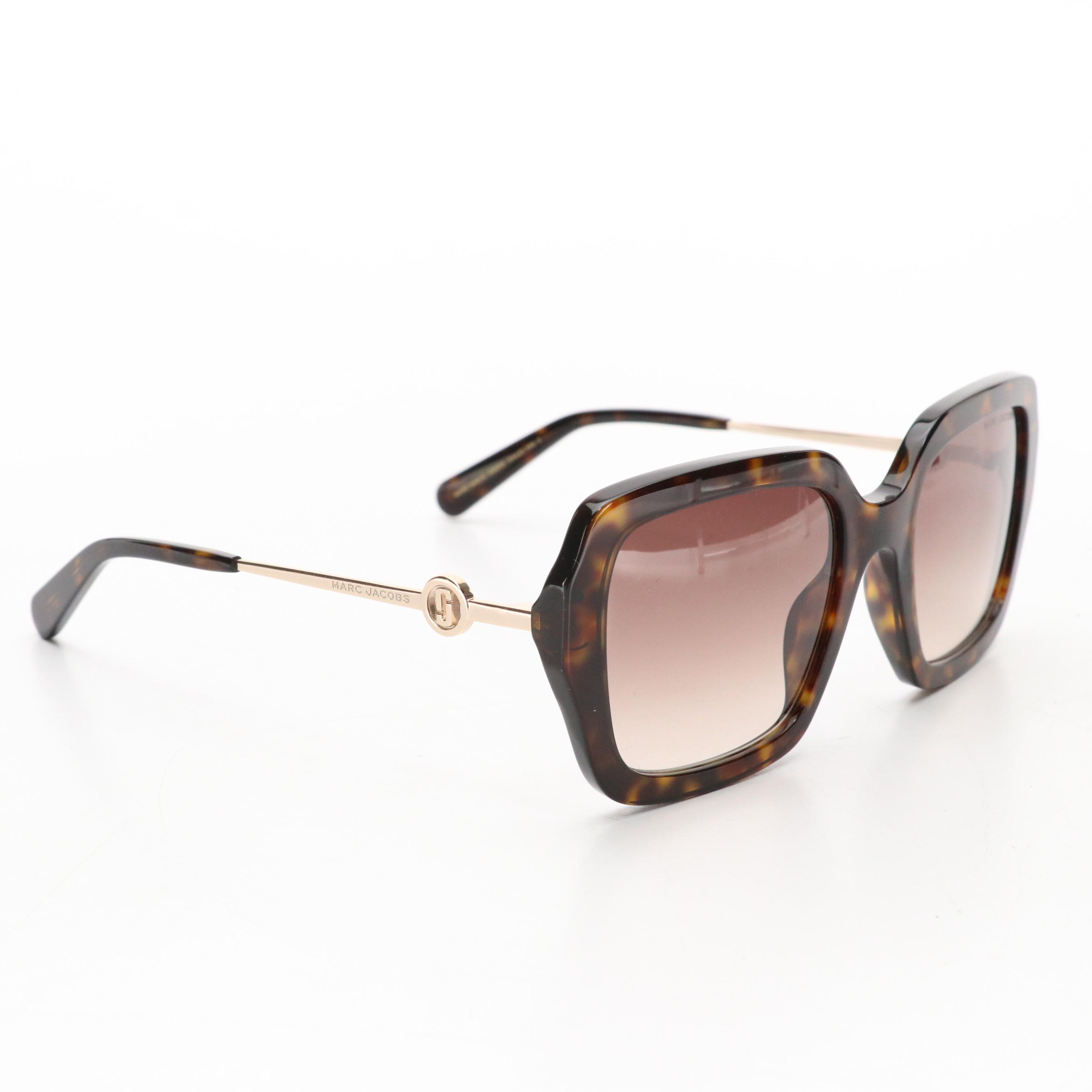Marc Jacobs MARC652/S Brown Havana Square Sunglasses with Case