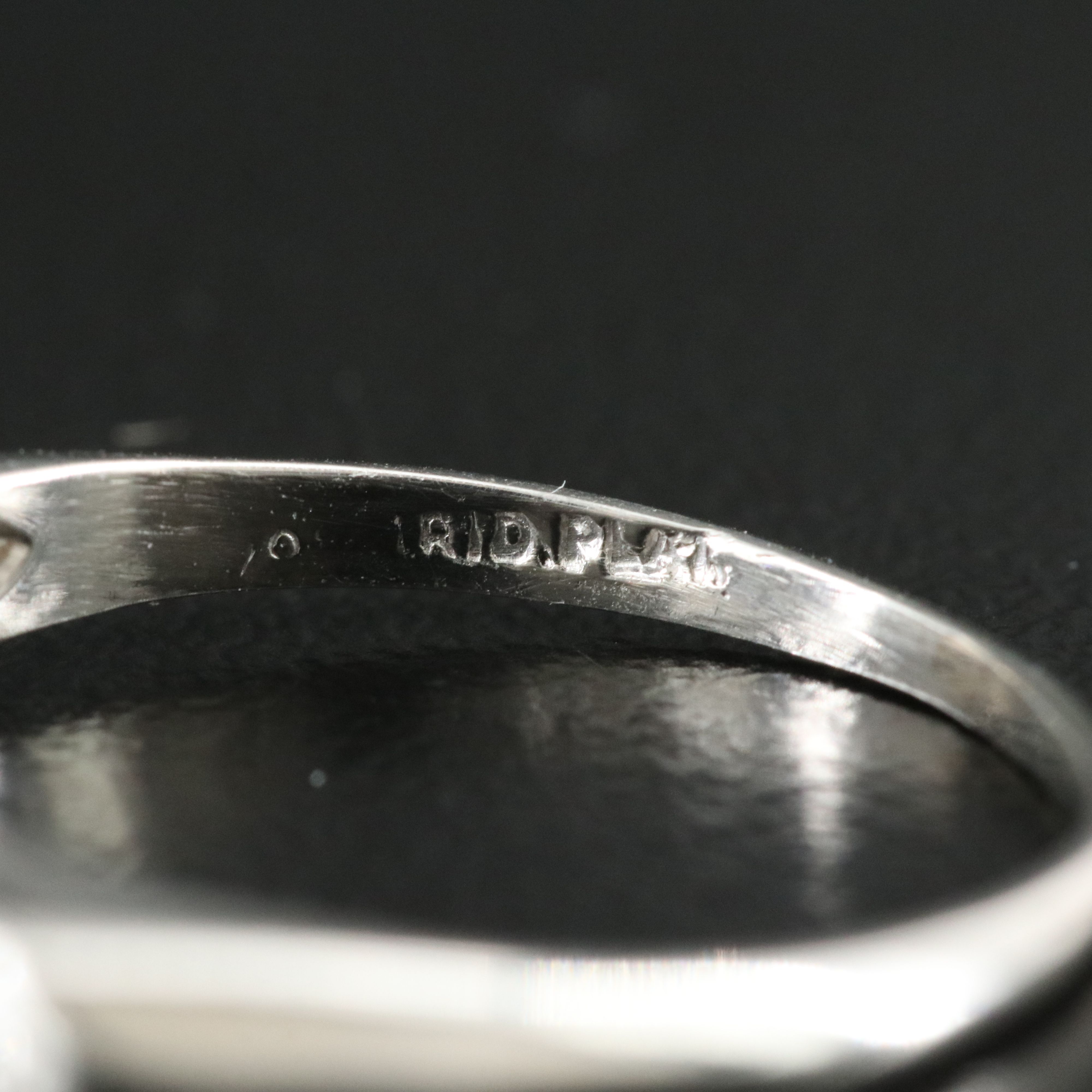 Vintage Platinum 0.87 Diamond Ring