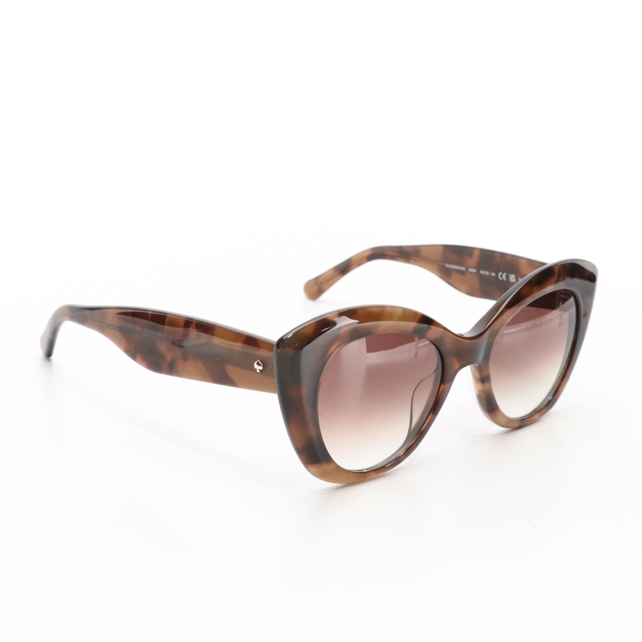 Kate Spade Dominica/S 0863X Havana Cat Eye Sunglasses with Marc Jacobs Case