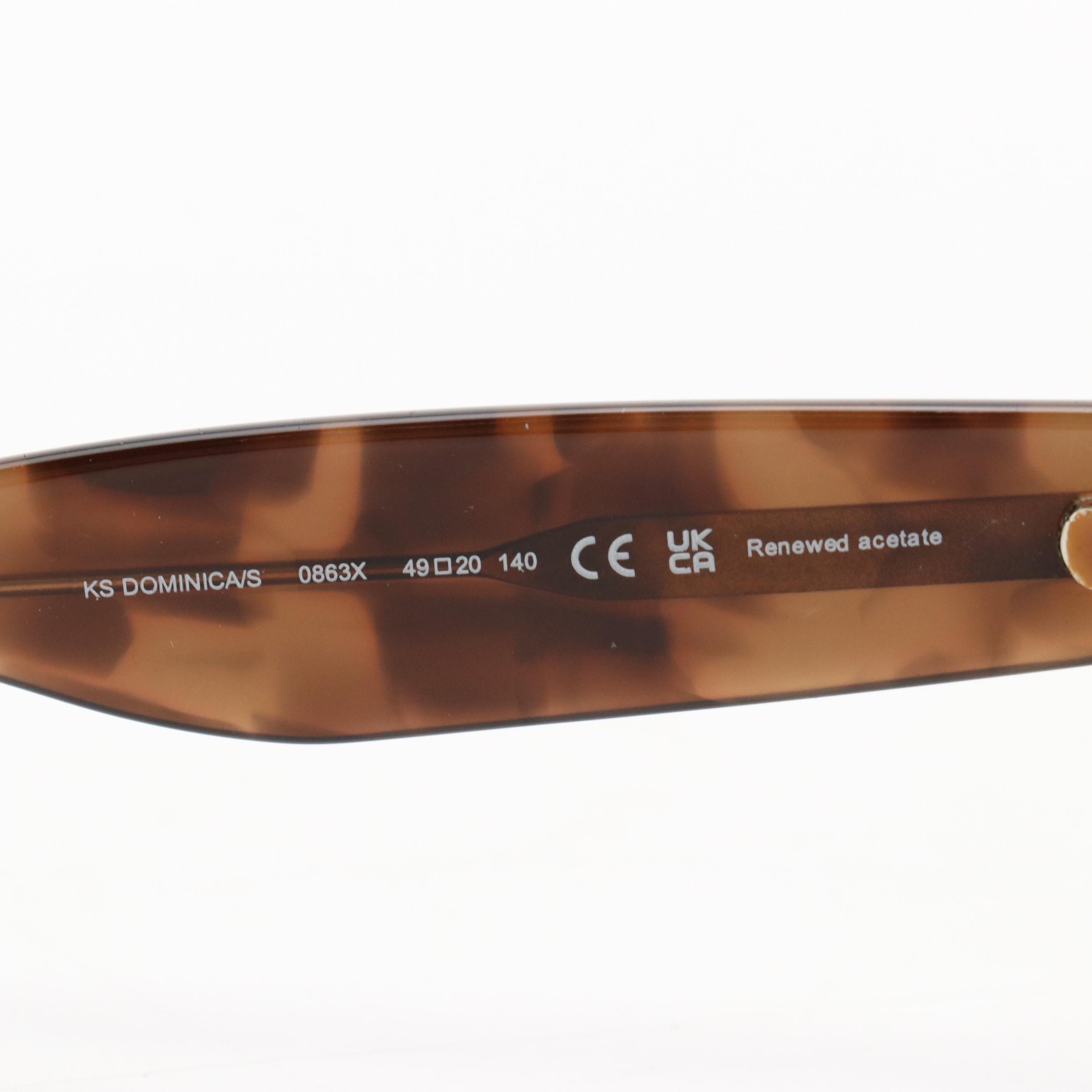 Kate Spade Dominica/S 0863X Havana Cat Eye Sunglasses with Marc Jacobs Case