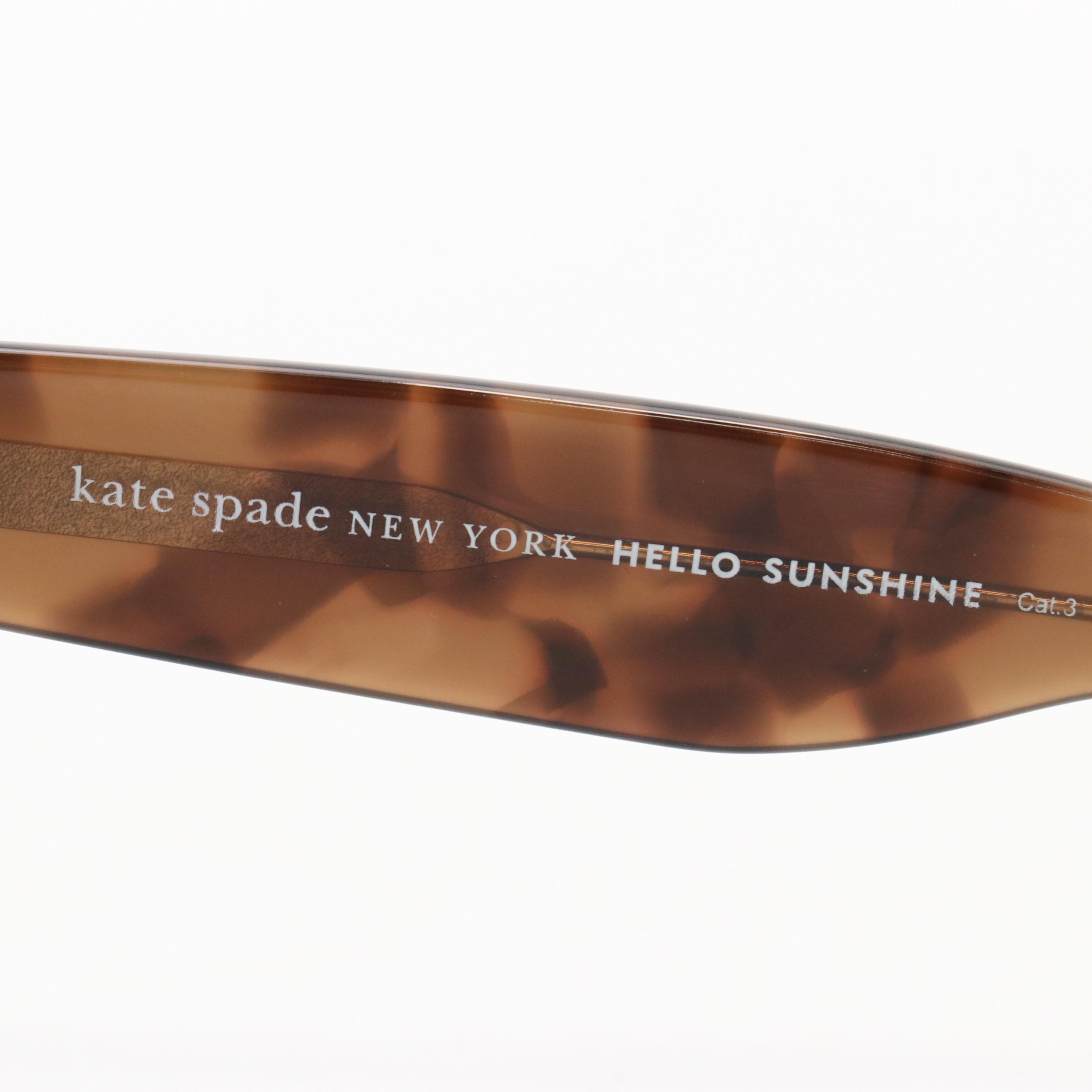 Kate Spade Dominica/S 0863X Havana Cat Eye Sunglasses with Marc Jacobs Case