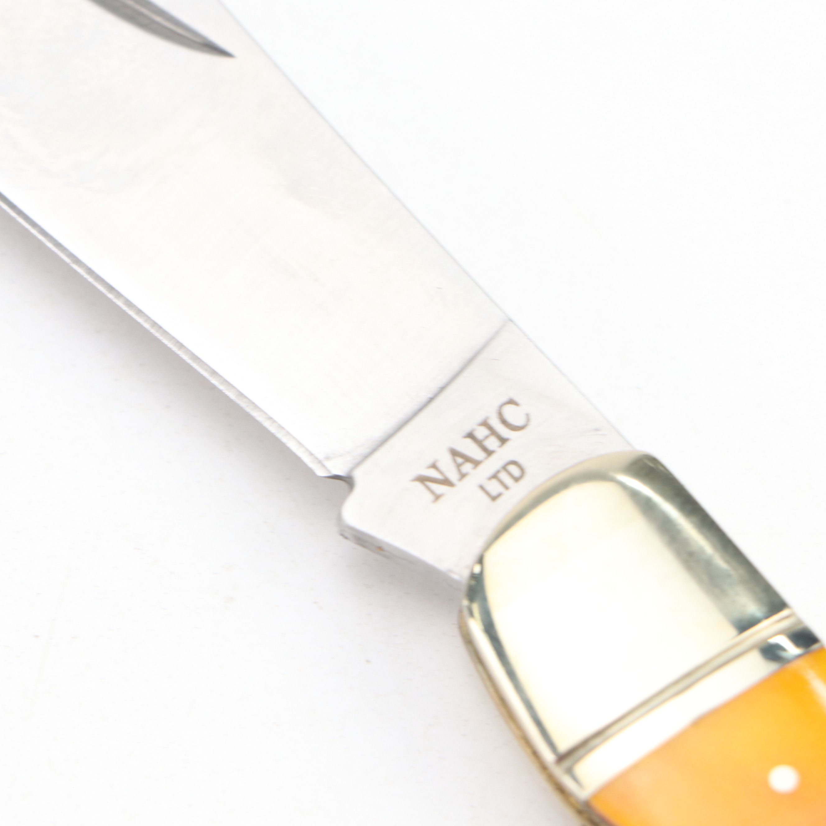 Damascus Steel and Antler Handled Skinner Knives with More