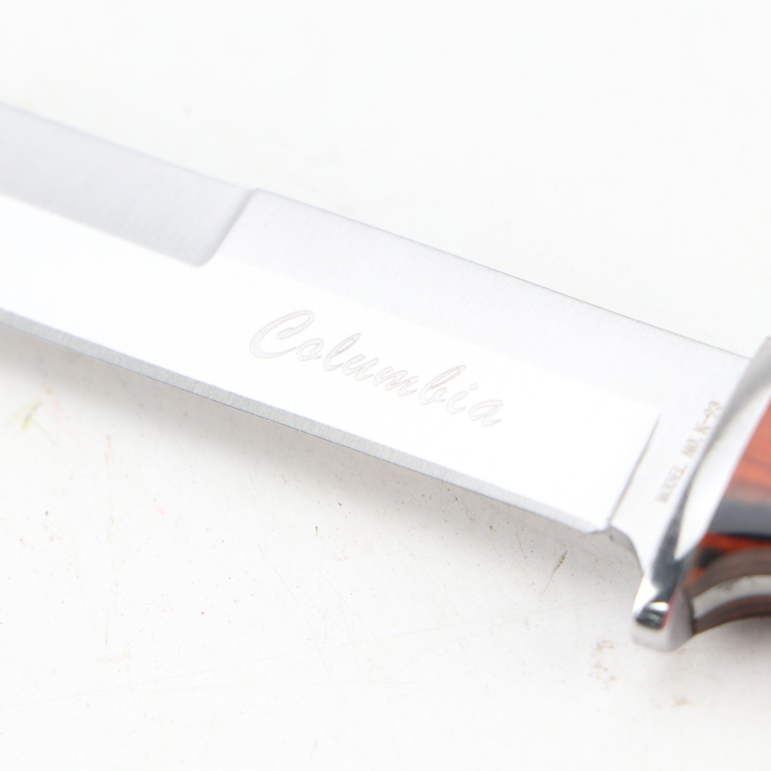 Damascus Steel and Antler Handled Skinner Knives with More