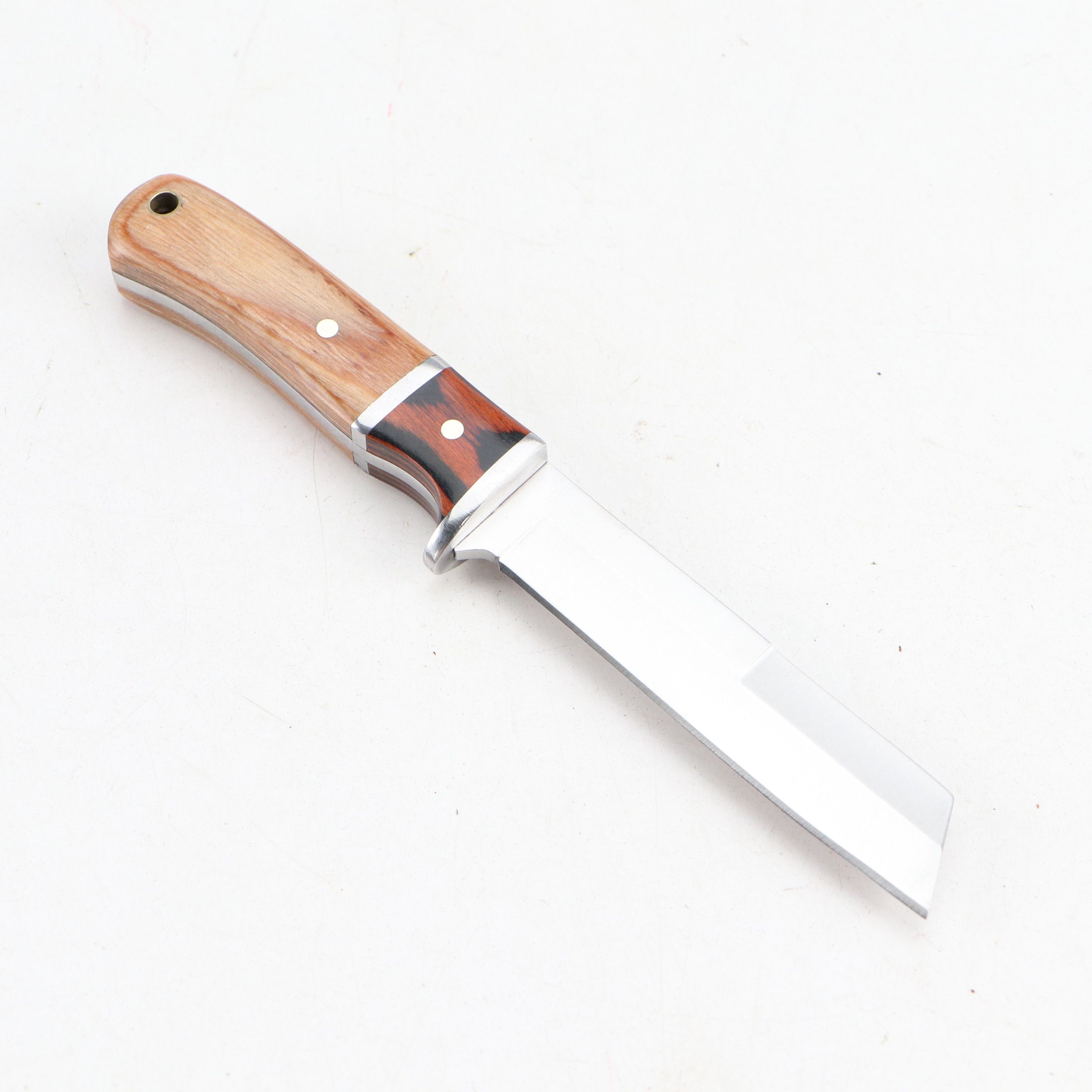 Damascus Steel and Antler Handled Skinner Knives with More