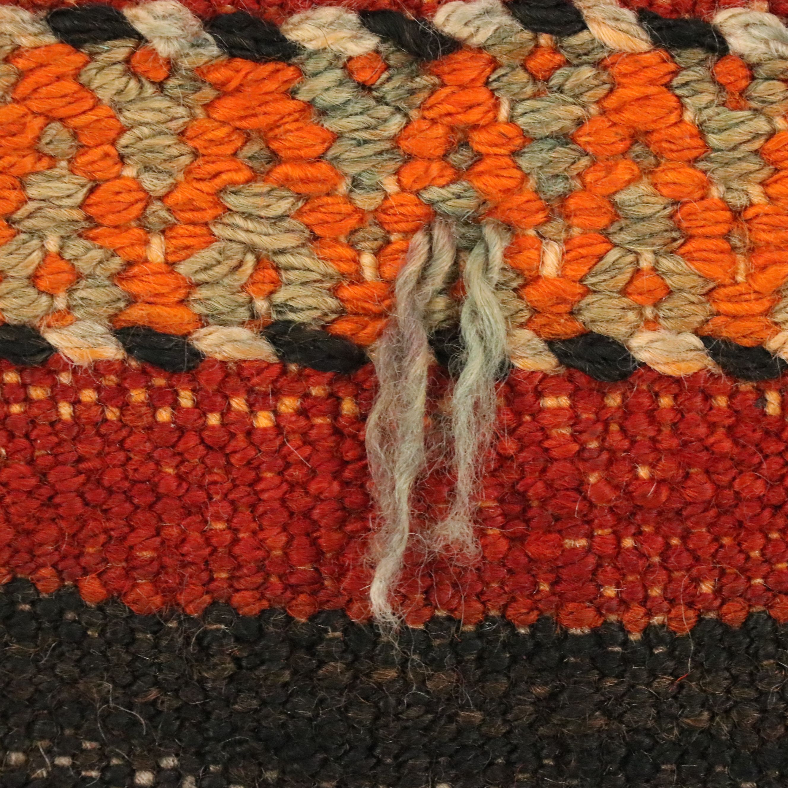 4'2 x 12'10 Hand-Knotted Moroccan Berber Long Rug