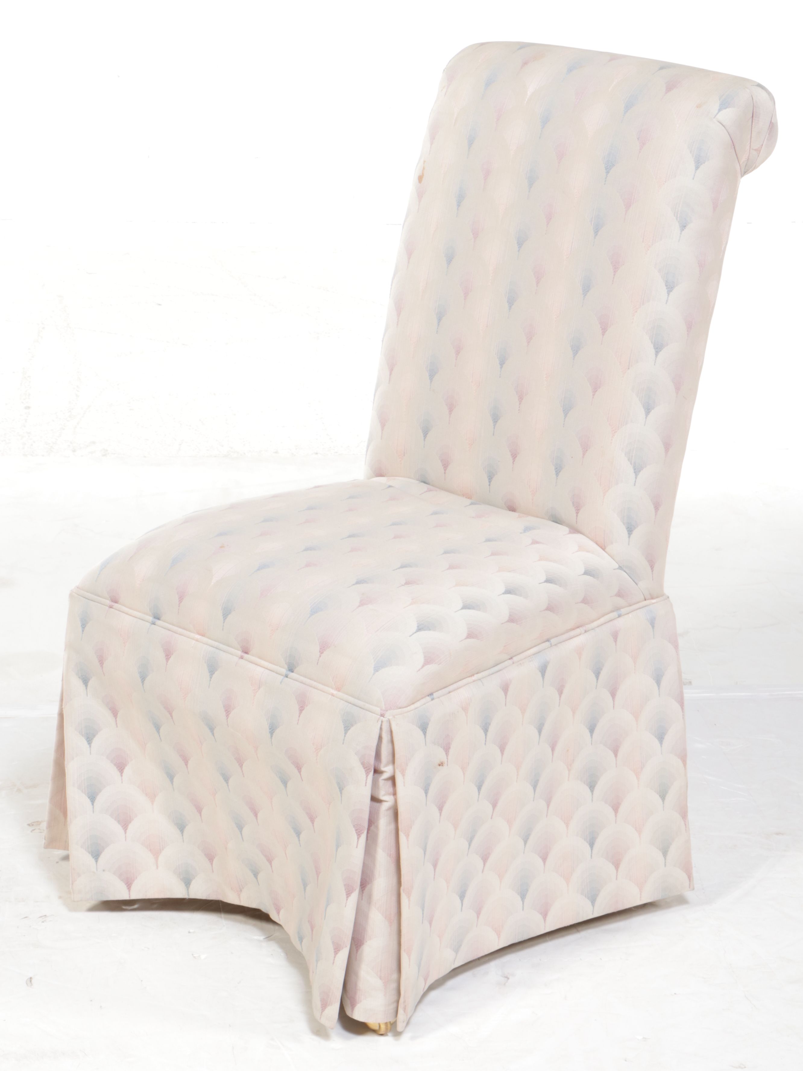 Set of Six Scrolled Back Dining Room Chairs