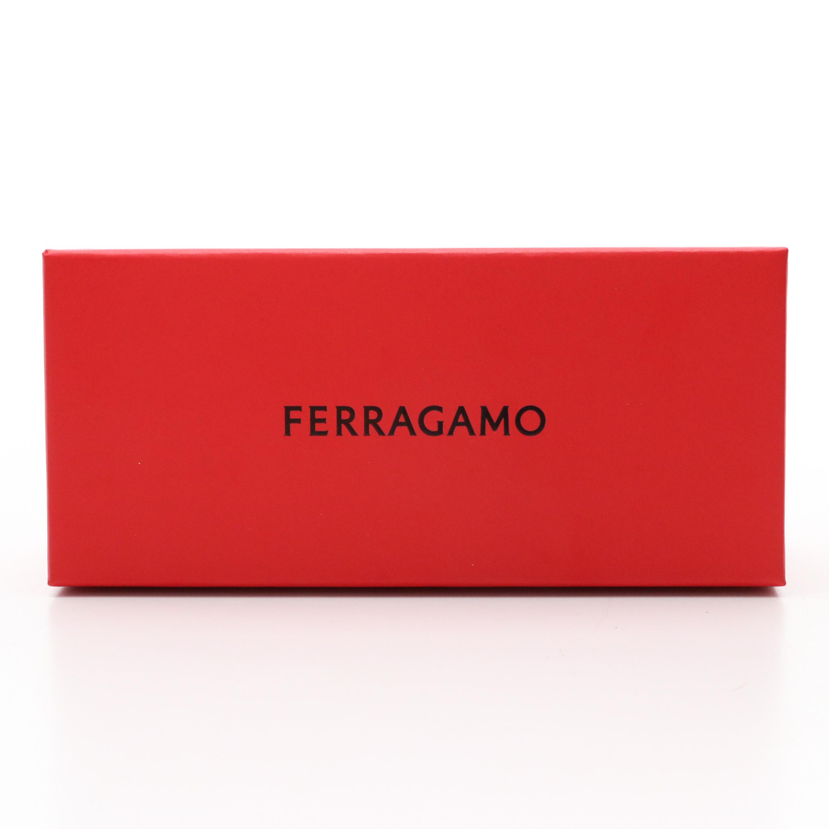 Salvatore Ferragamo SF943S Grey Rose Gradient Oversized Sunglasses w/ Case & Box