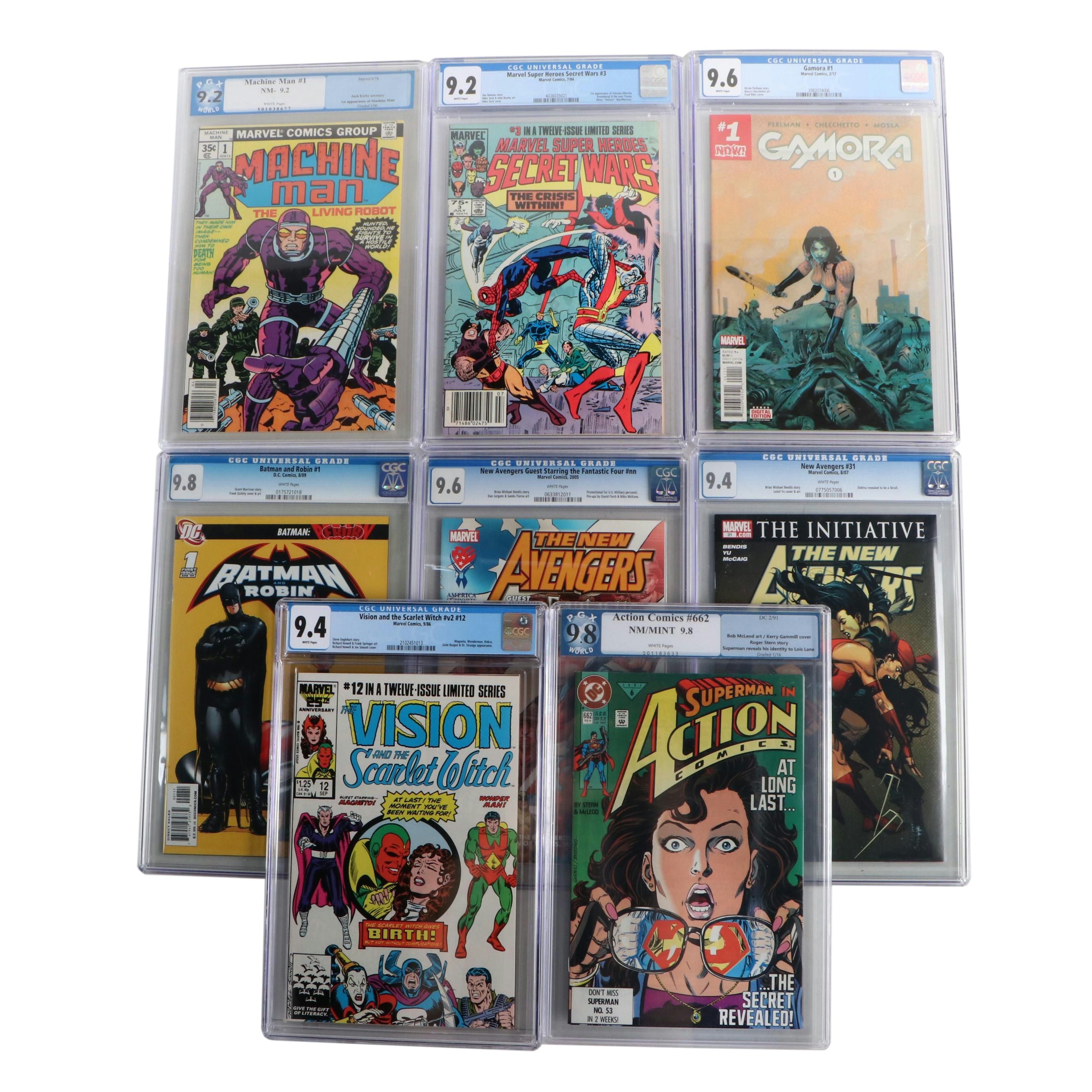 Bronze-Modern Age Comic Books Featuring CGC Graded "Secret Wars" and More