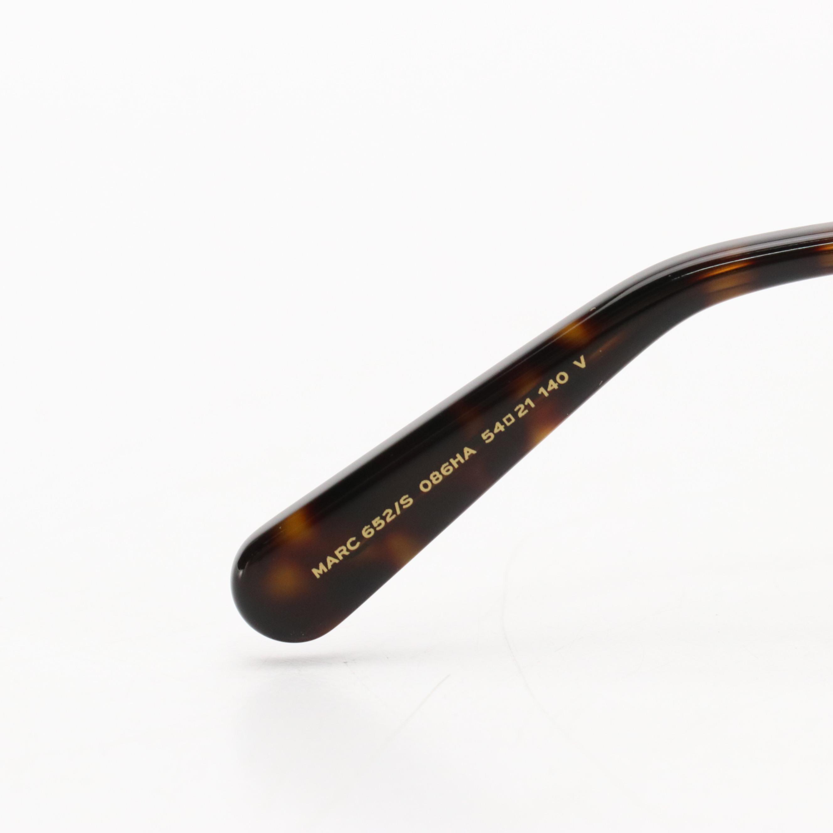 Marc Jacobs MARC652/S Brown Havana Square Sunglasses with Case