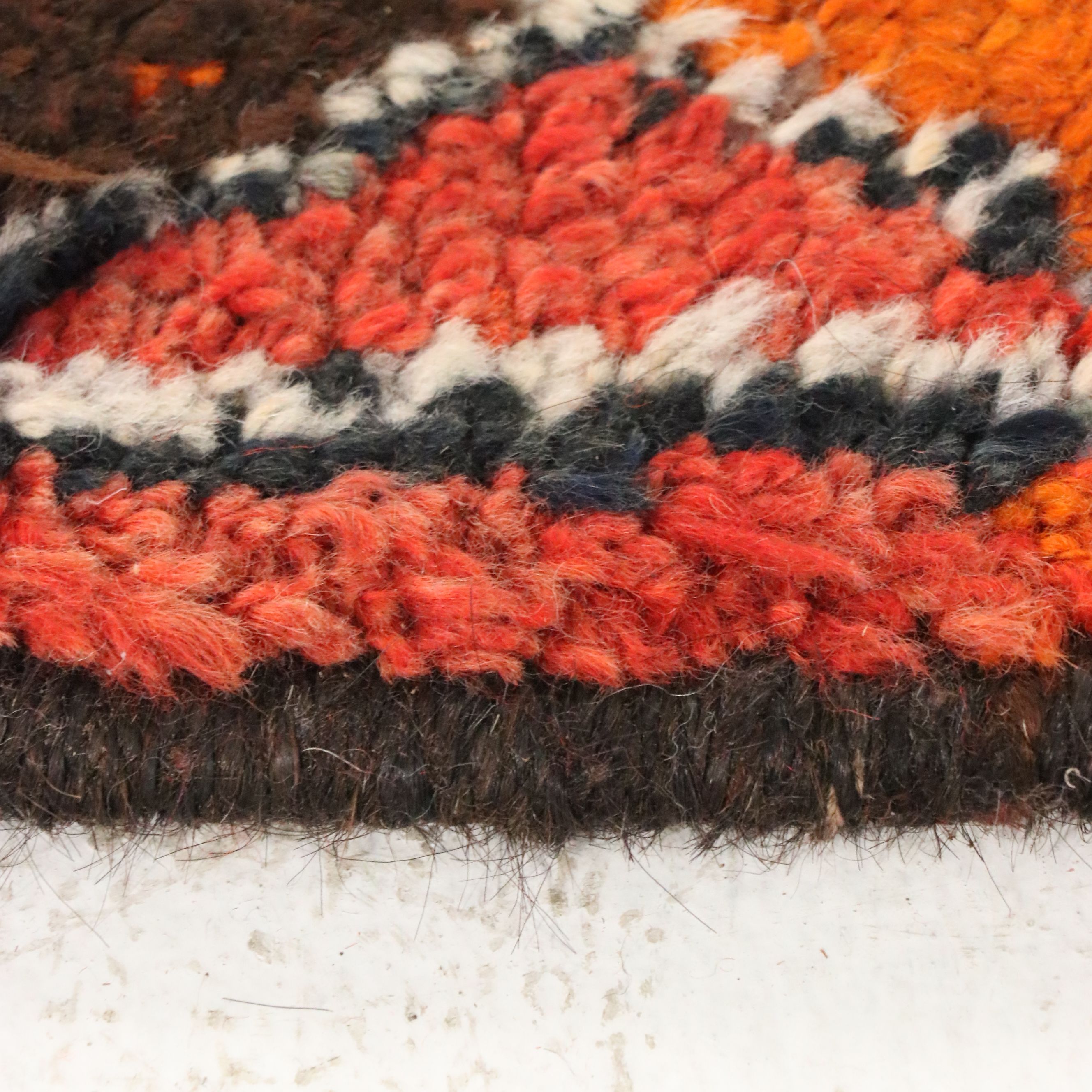 3'8 x 12'7 Hand-Knotted Moroccan Berber Long Rug