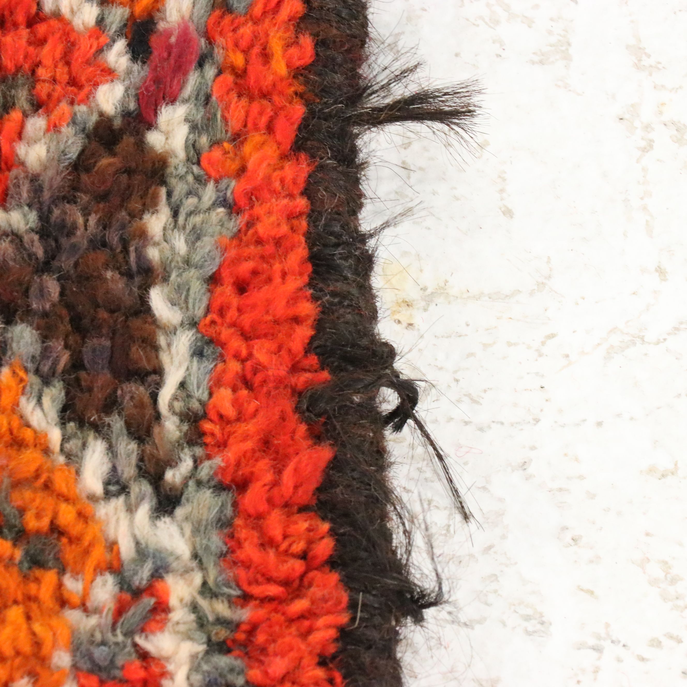 3'8 x 12'7 Hand-Knotted Moroccan Berber Long Rug