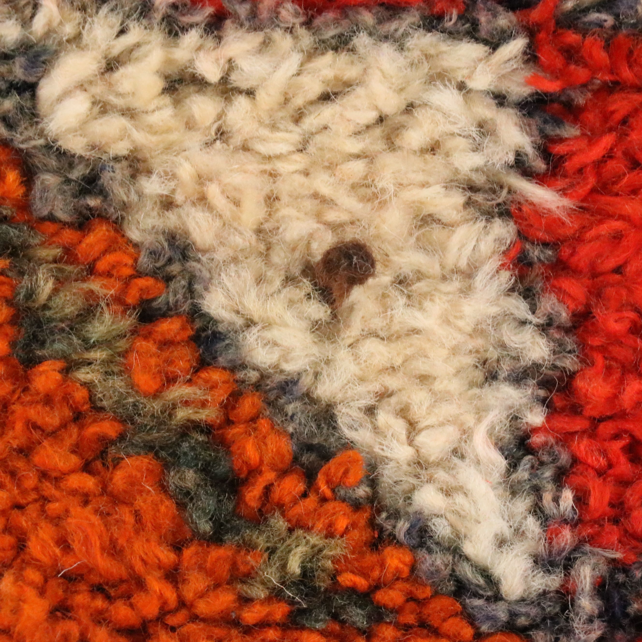 3'8 x 12'7 Hand-Knotted Moroccan Berber Long Rug