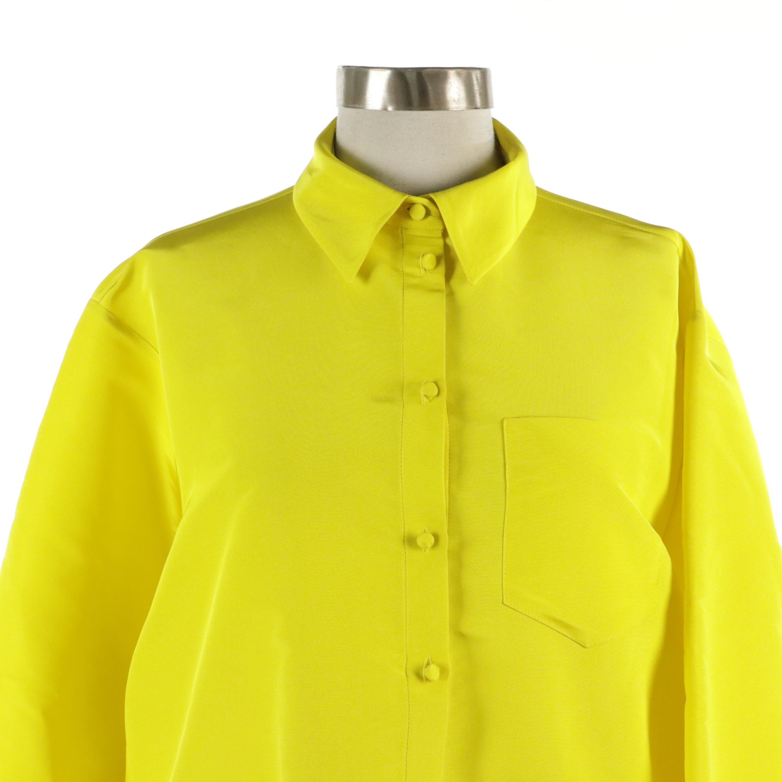 Valentino Garavani Silk Faille Full Length Coat