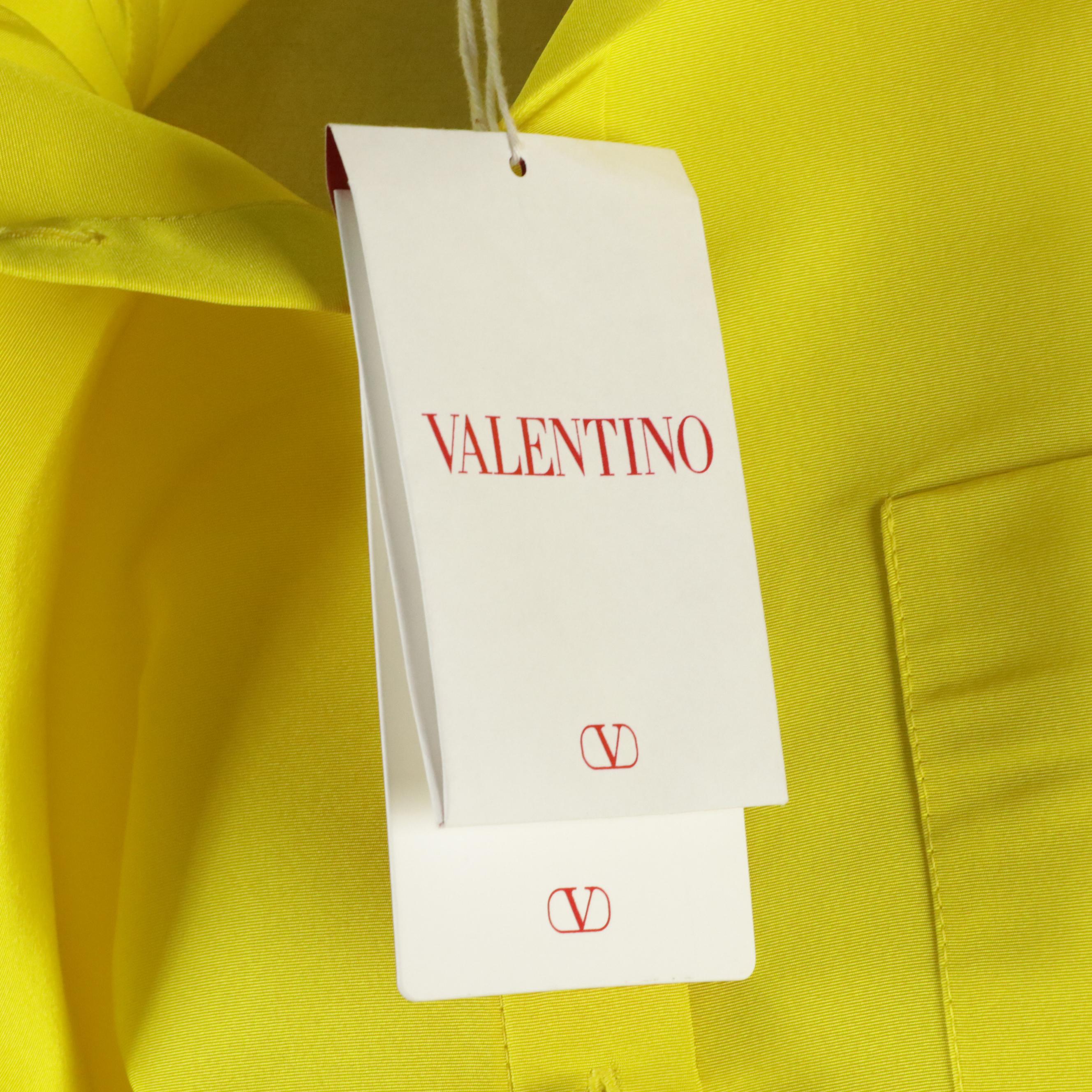 Valentino Garavani Silk Faille Full Length Coat