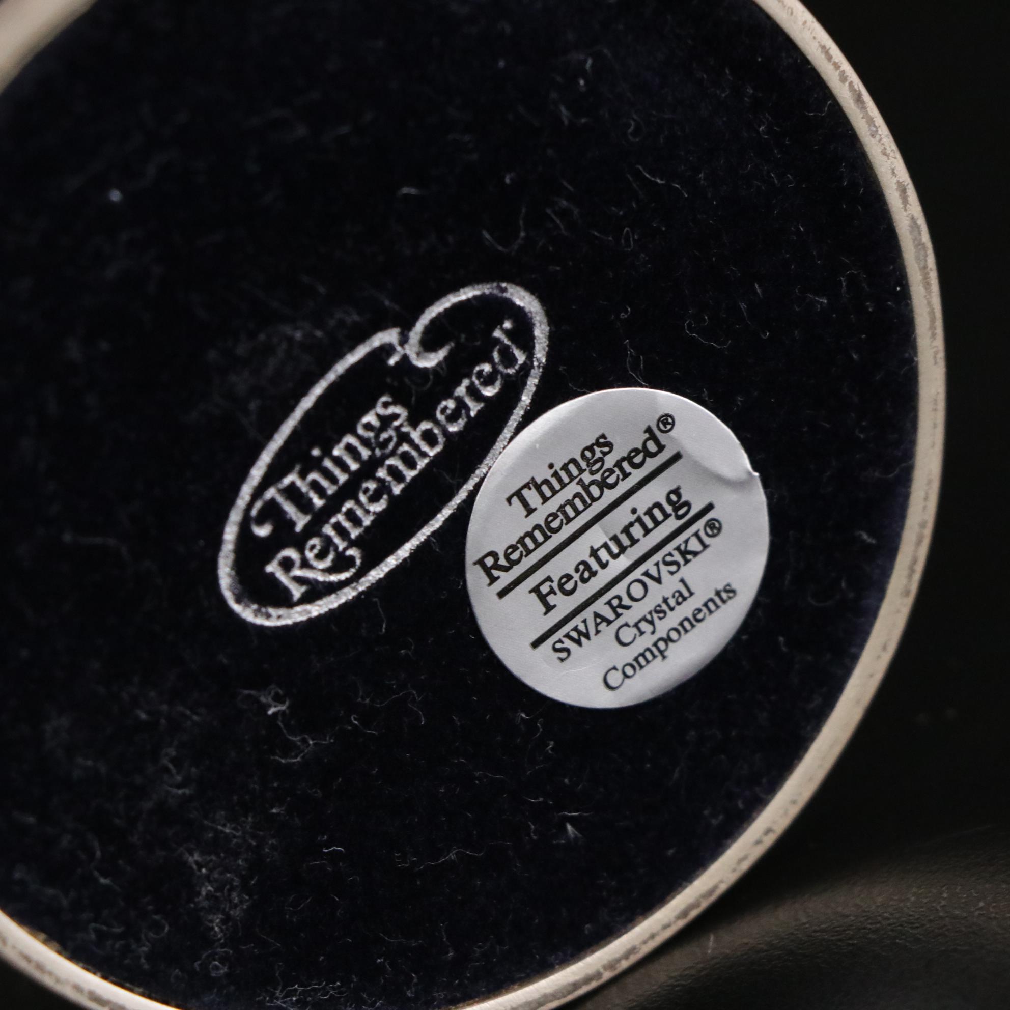 Things Remembered and Swarovski Crystallized Silver Plate Champagne Flutes