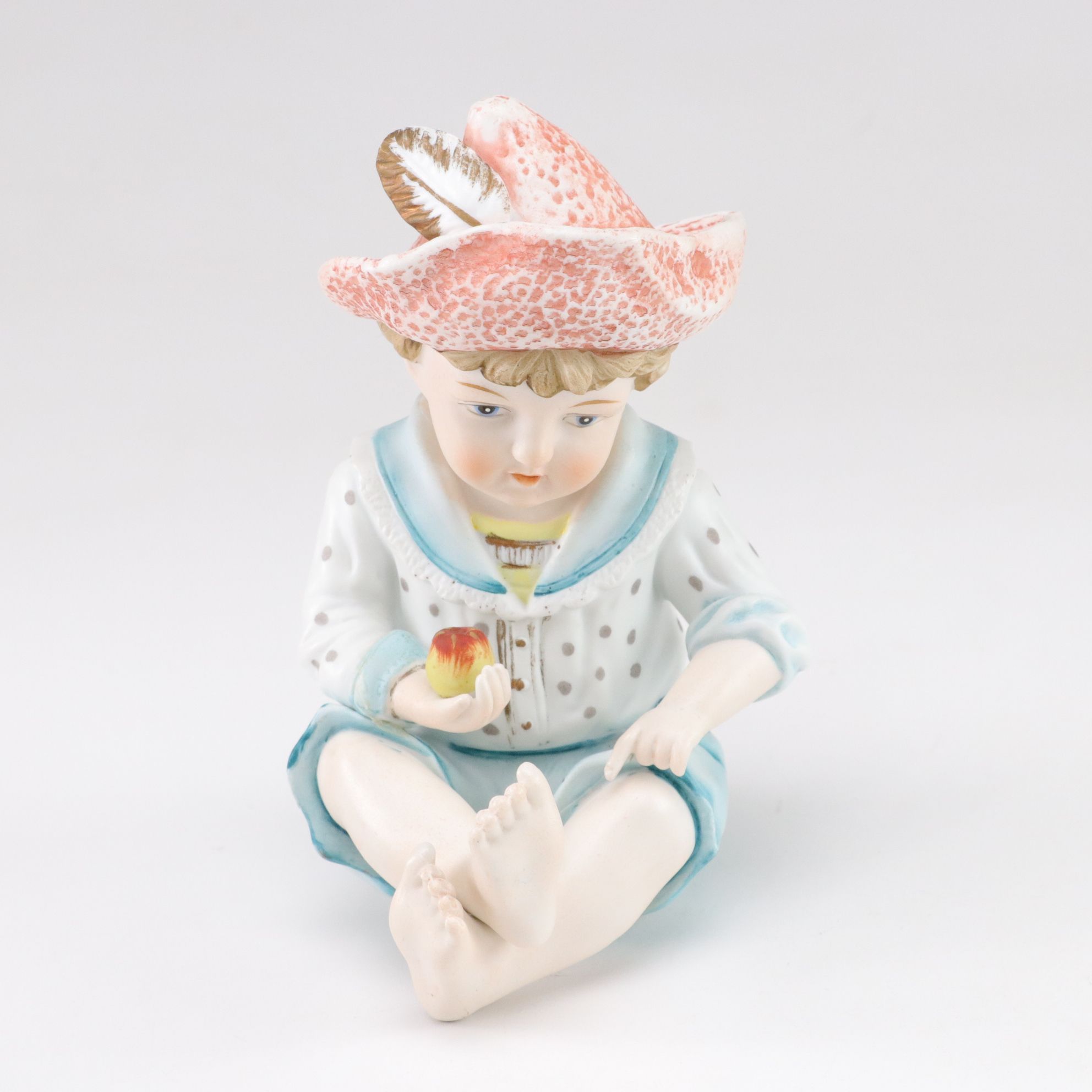 Bisque Porcelain Piano Babies, Mid to Late 20th Century