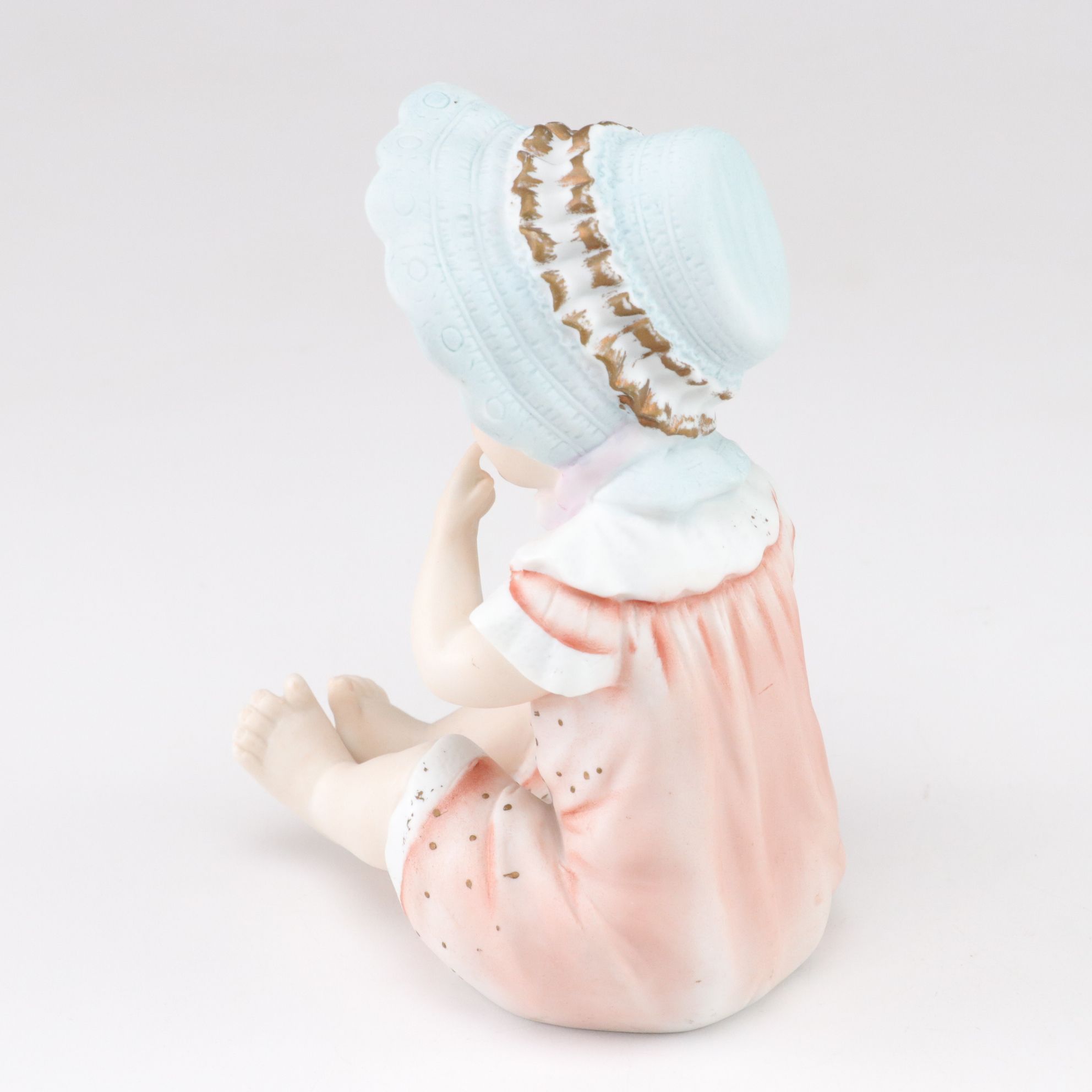 Bisque Porcelain Piano Babies, Mid to Late 20th Century
