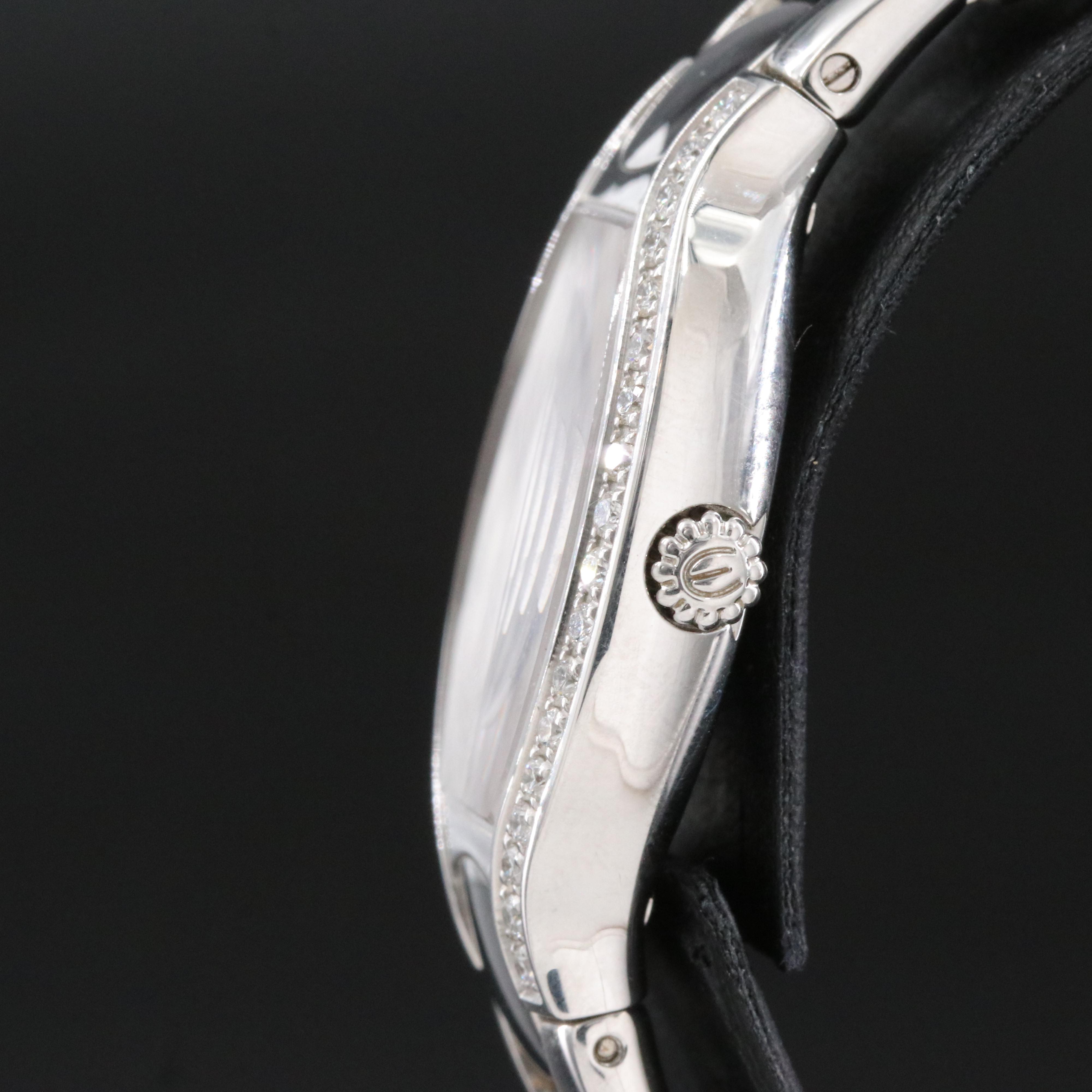 Ebel Beluga Diamond & Mother-of-Pearl 23mm Steel Quartz Watch E9656G28.10