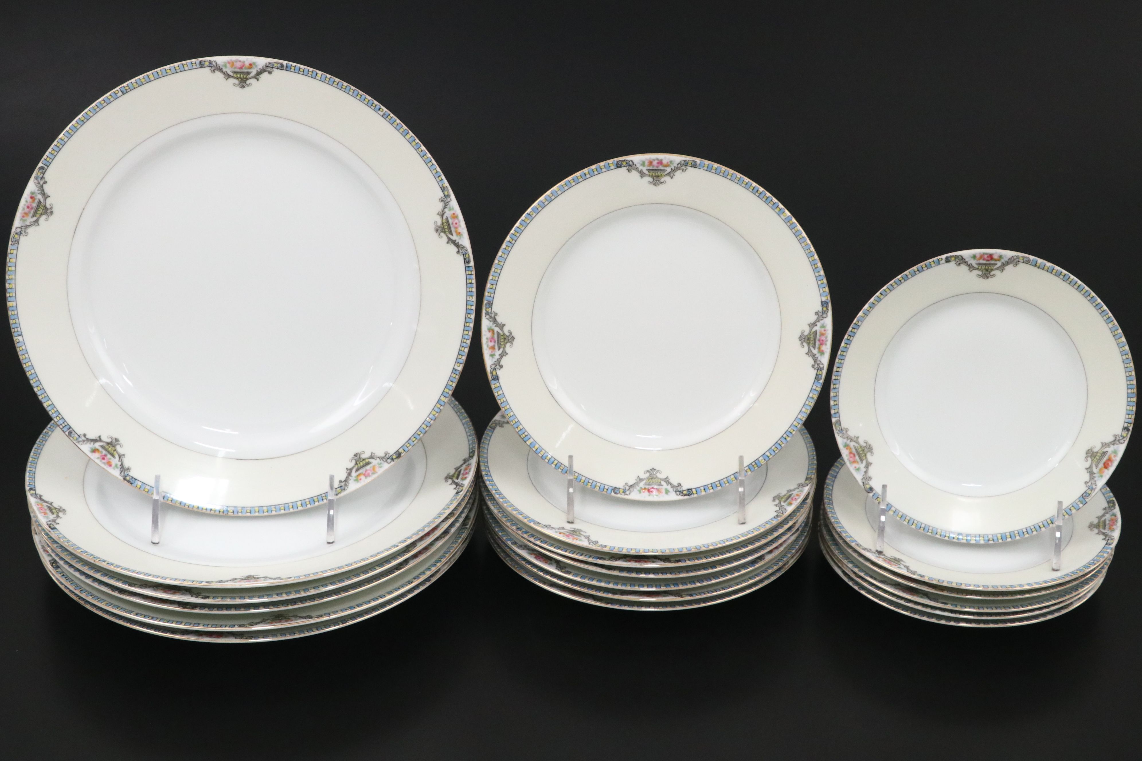 Noritake "Cortez" Hand Painted Porcelain Dinnerware and Serving Pieces