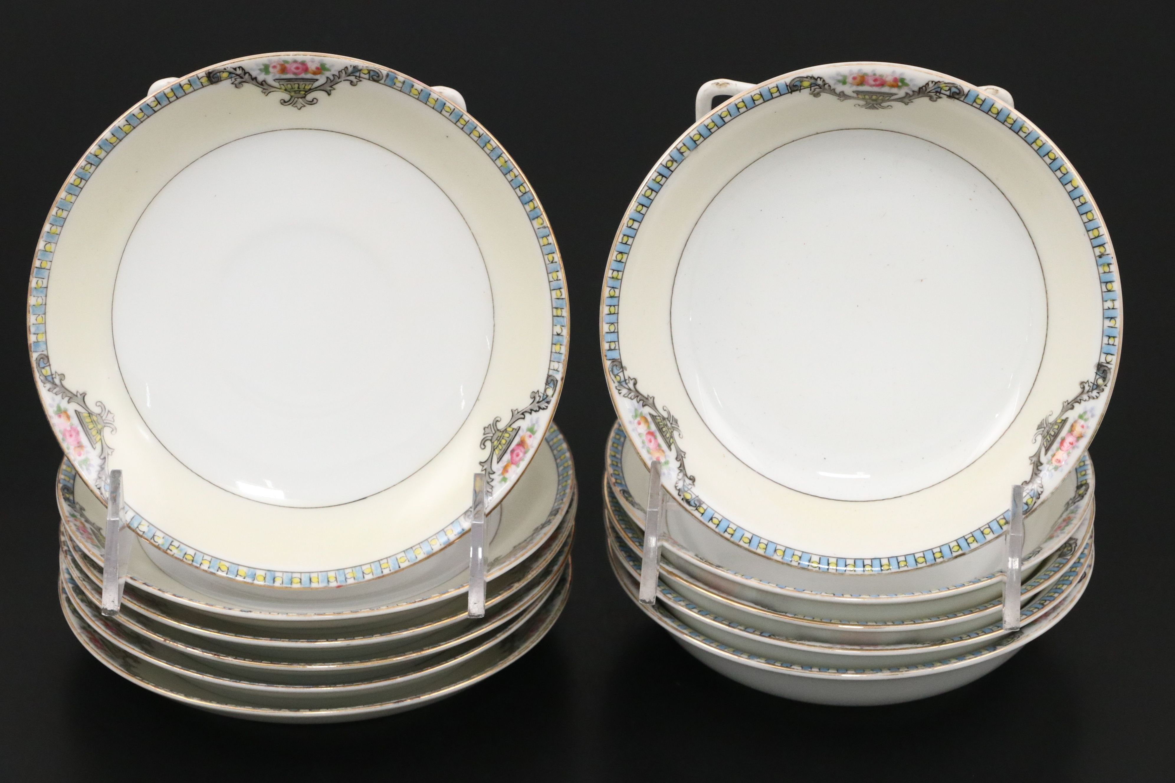 Noritake "Cortez" Hand Painted Porcelain Dinnerware and Serving Pieces