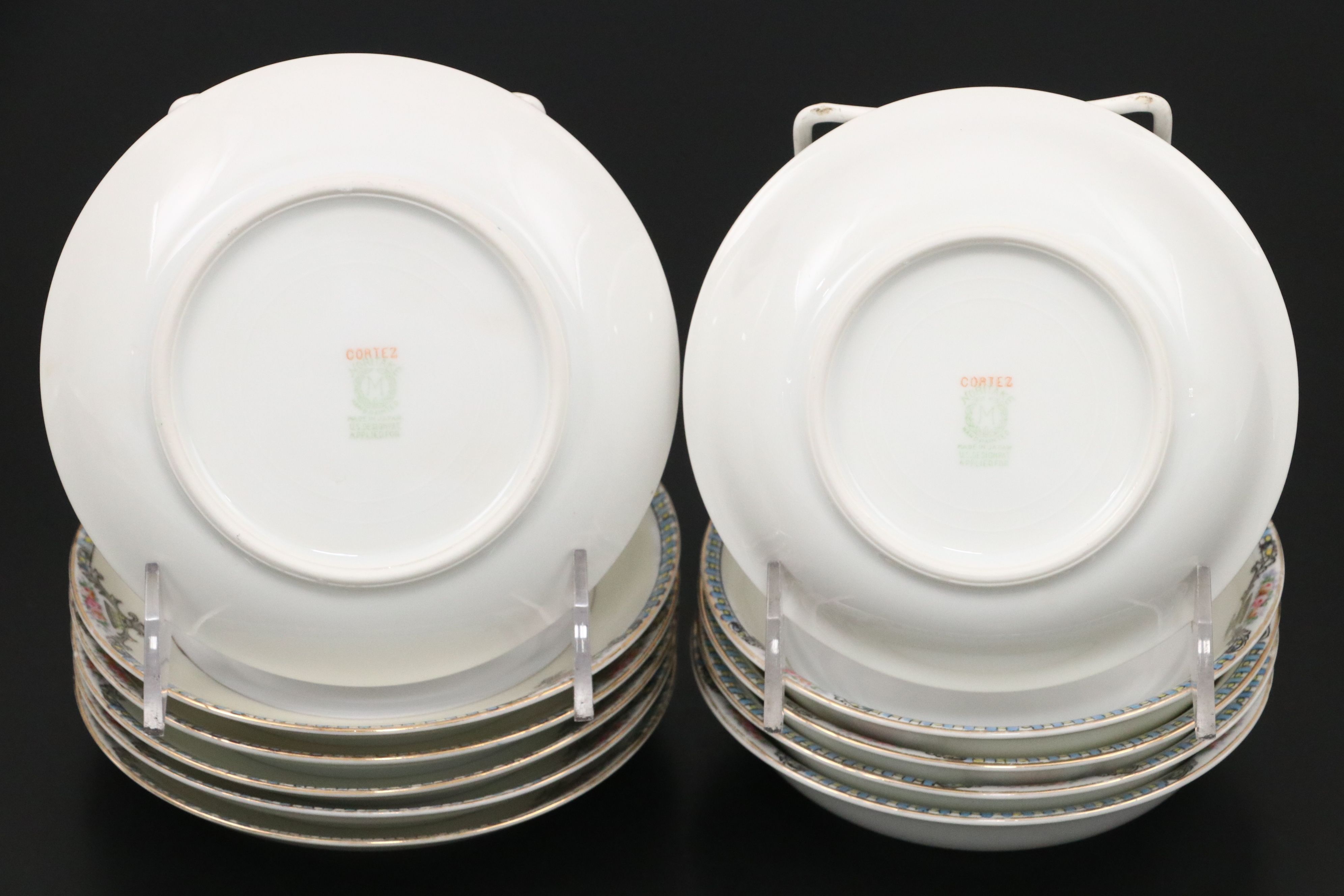 Noritake "Cortez" Hand Painted Porcelain Dinnerware and Serving Pieces