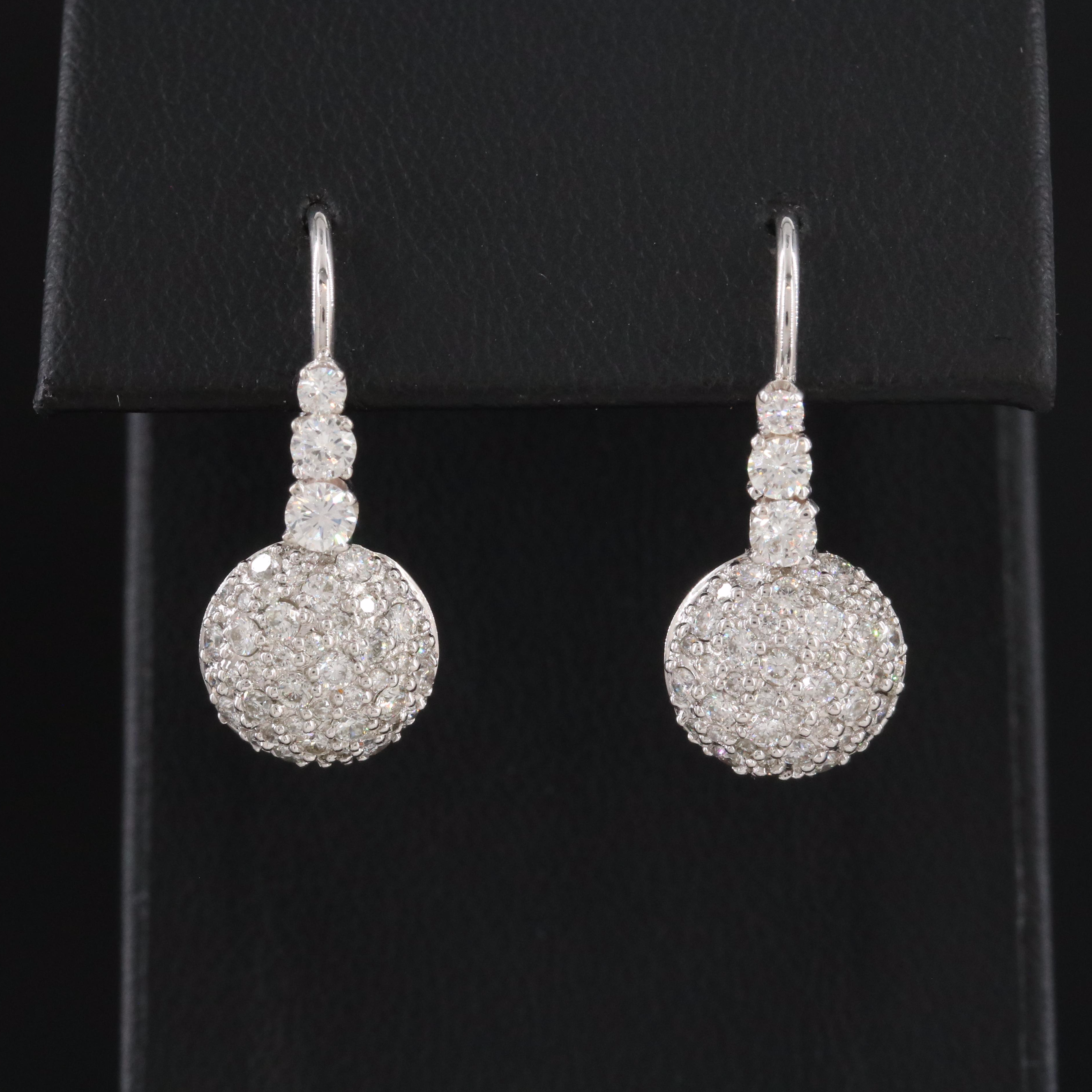14K 1.35 CTW Diamond Earrings