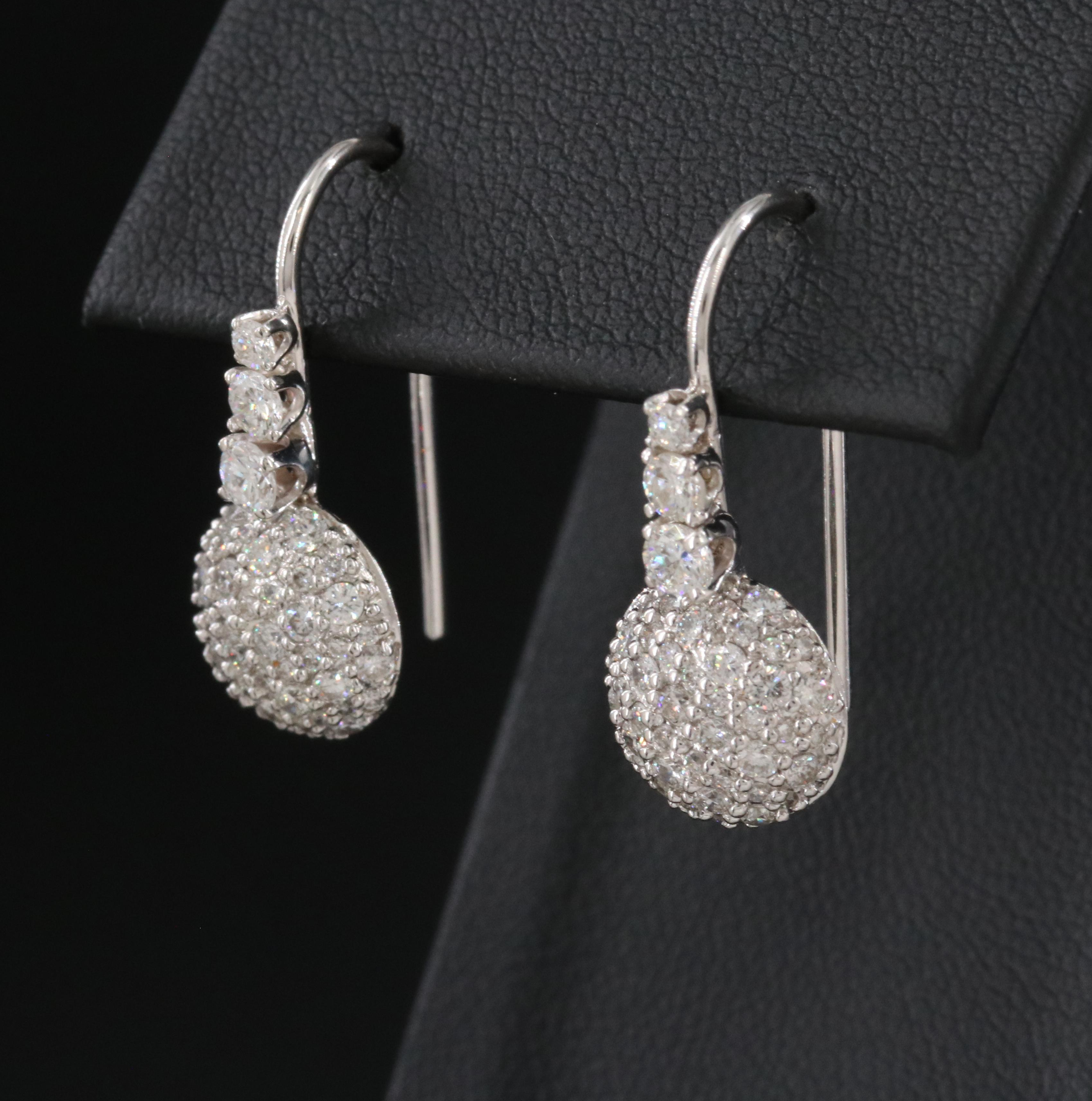 14K 1.35 CTW Diamond Earrings