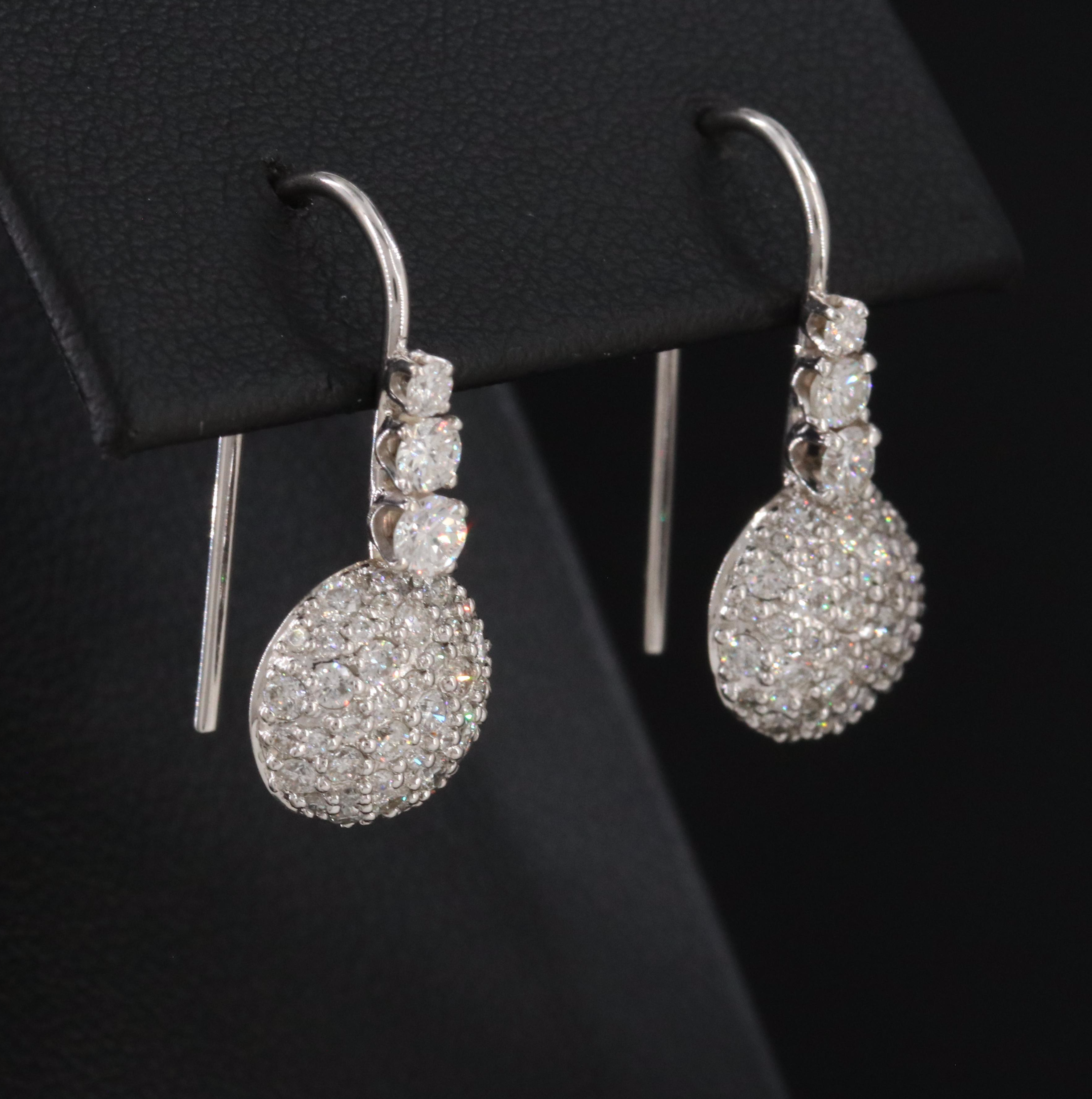 14K 1.35 CTW Diamond Earrings