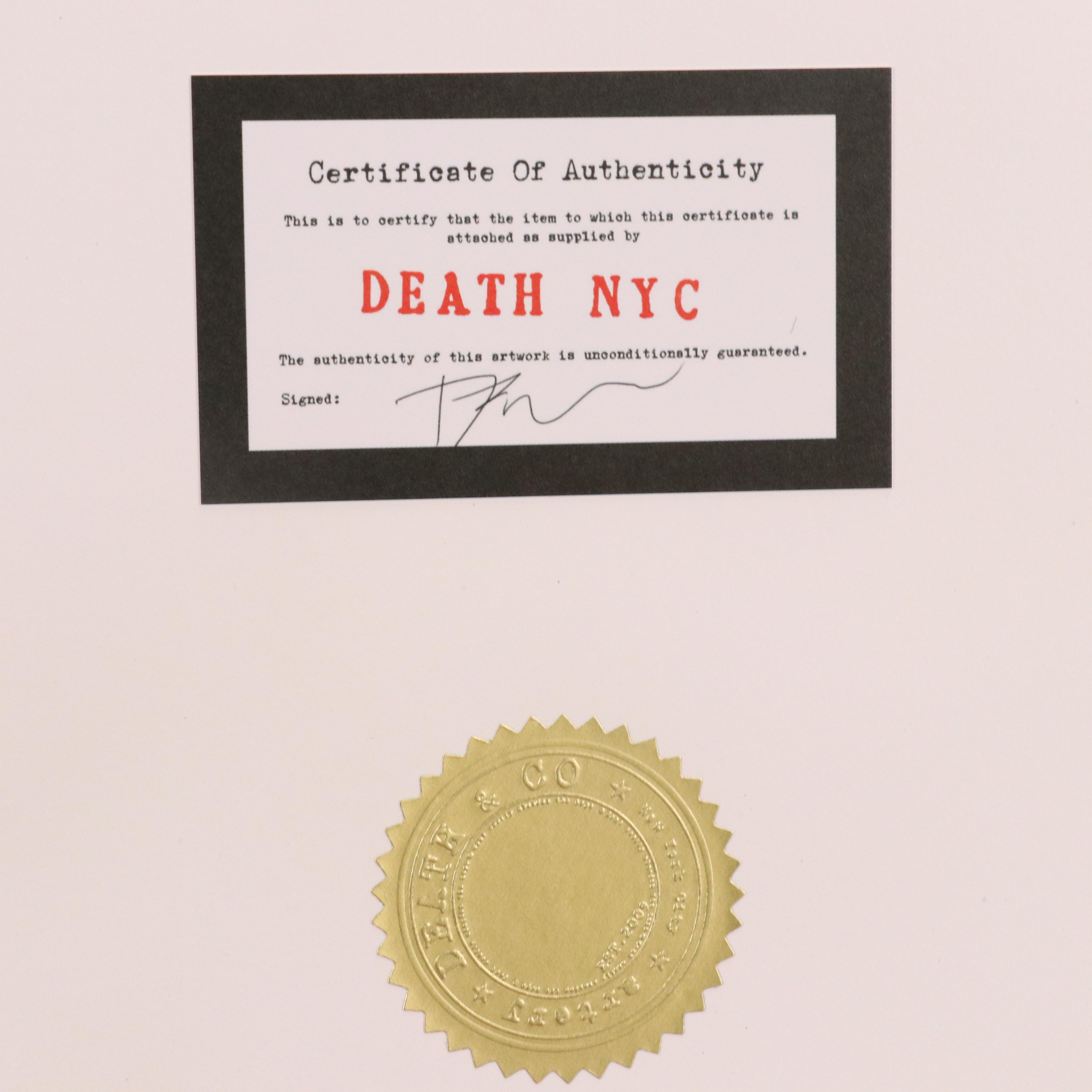 Death NYC Street Art Digital Print of "The Kiss" with Spray Can, 2020