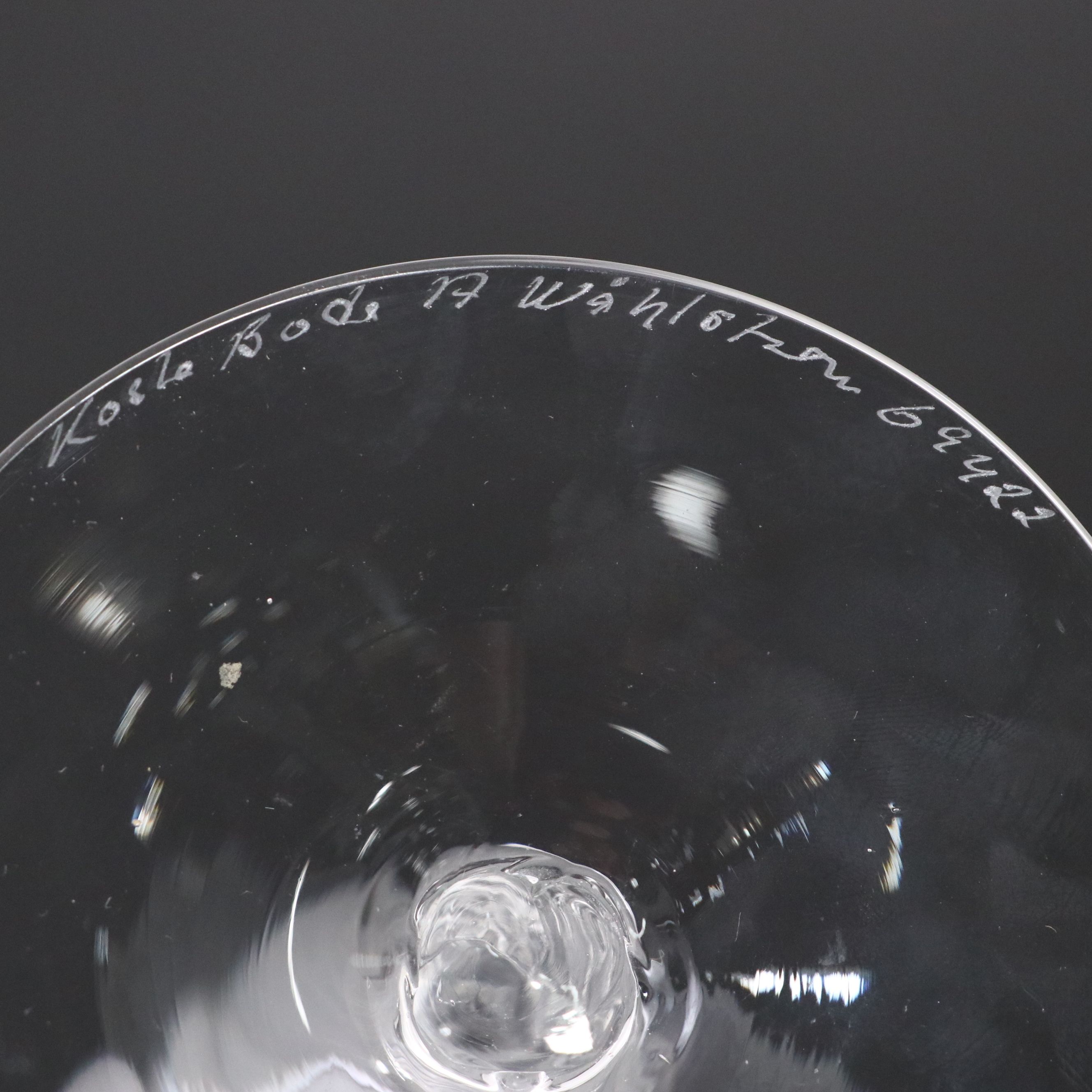 Kosta Boda Crystal Candlestick with Crystal Vase