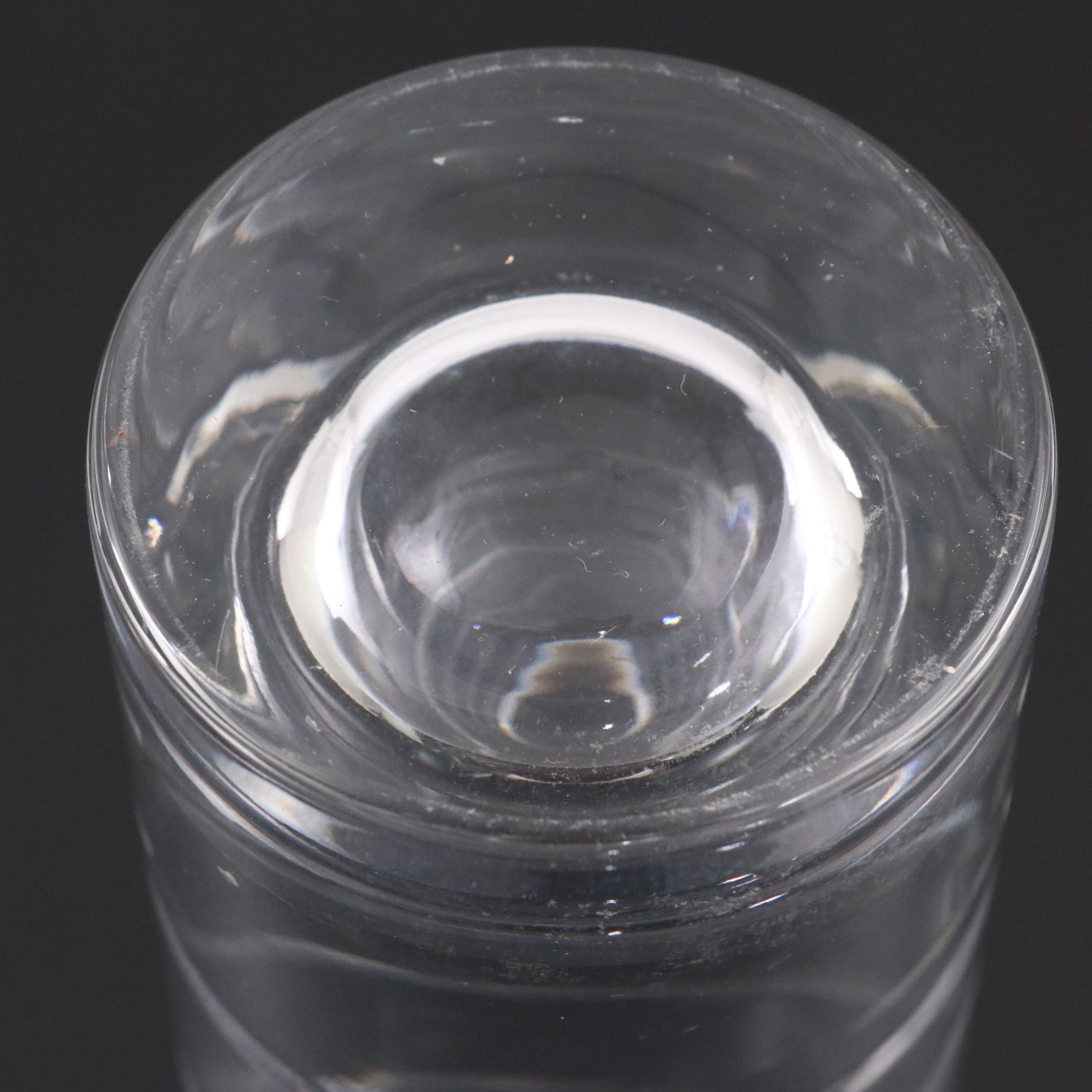 Kosta Boda Crystal Candlestick with Crystal Vase