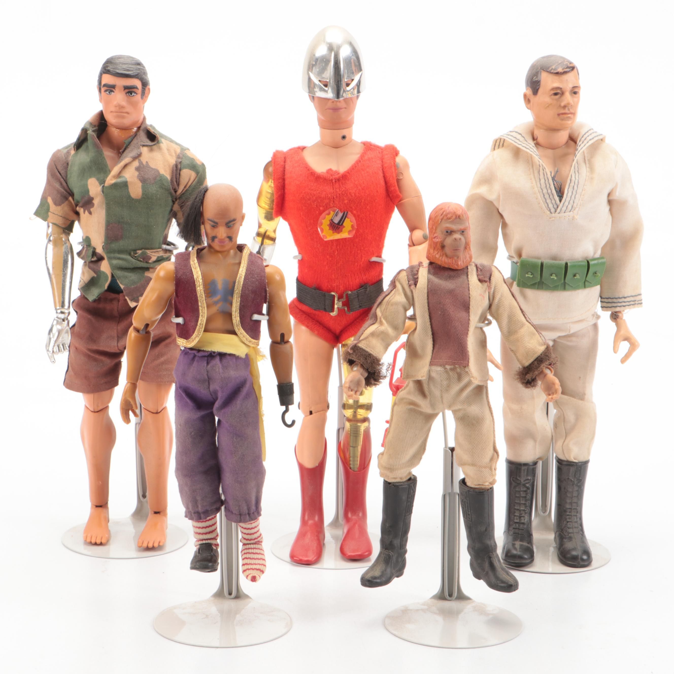 Hasbro G.I. Joe "Bulletman" and "Atomic Man" with Other Action Figures
