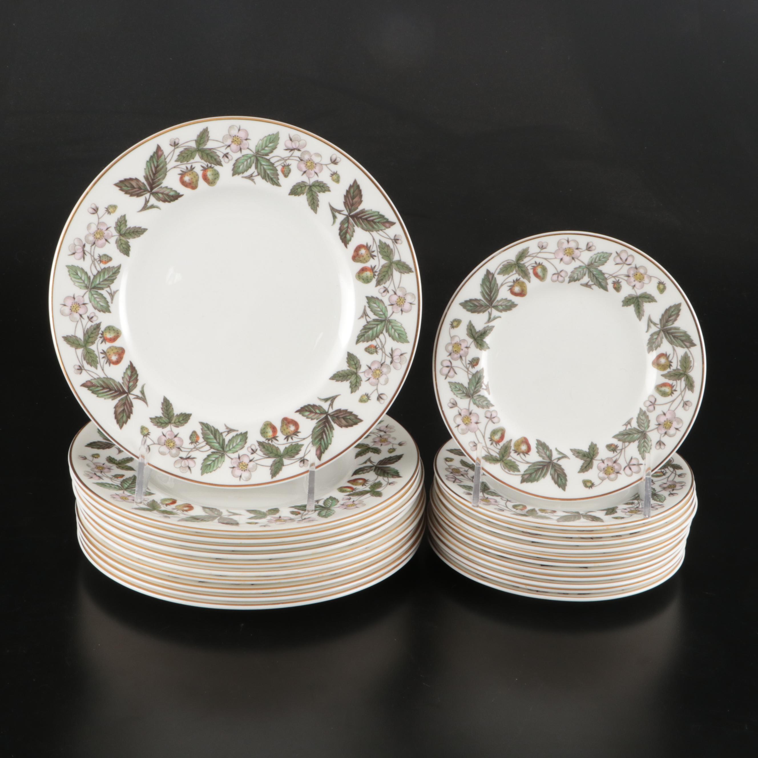 Wedgwood "Strawberry Hill" Ceramic Dinnerware, Mid to Late 20th Century