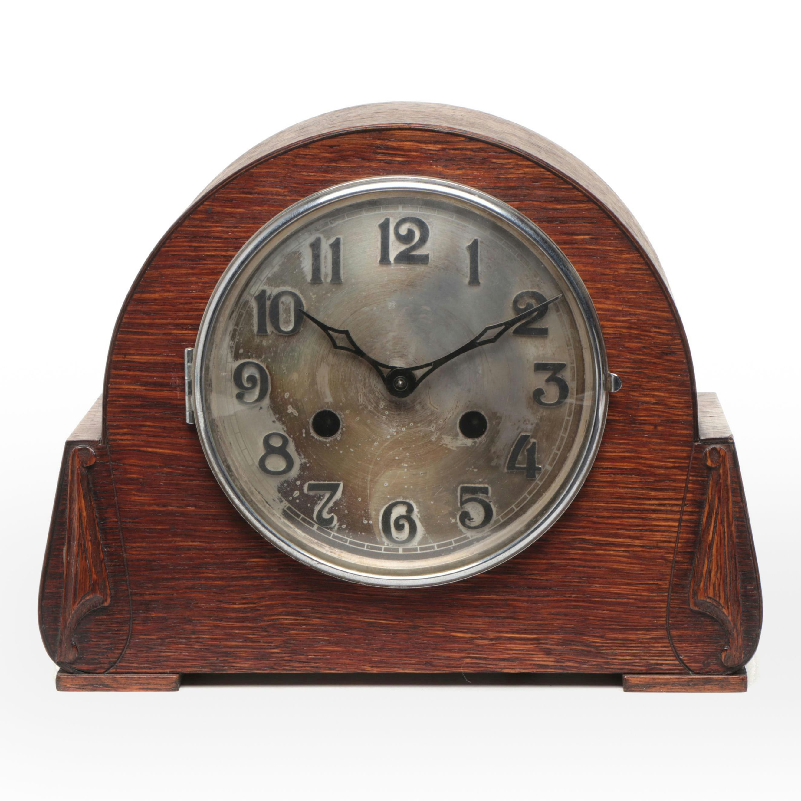 Art Deco Rosewood Mantel Clock, Early 20th Century